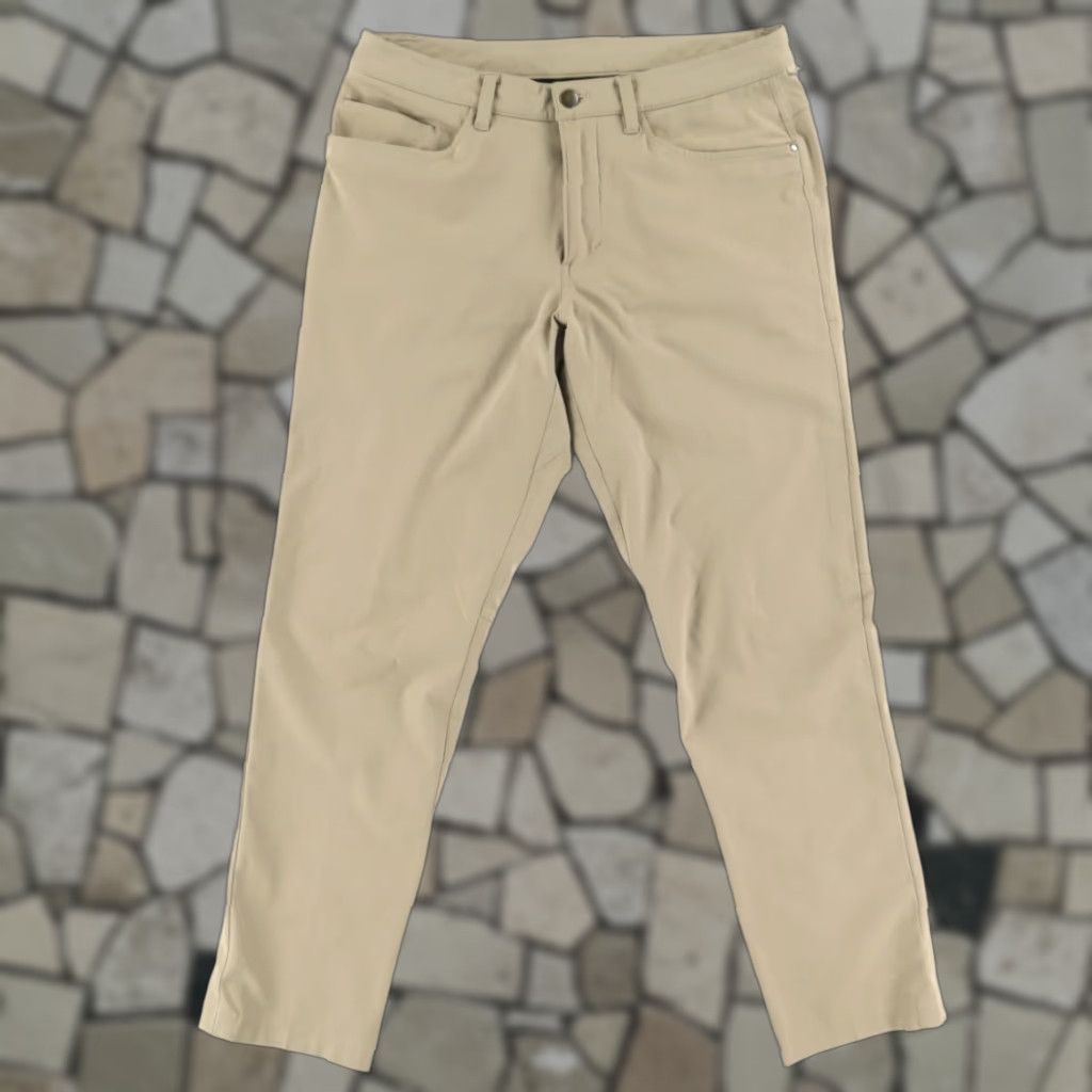 Lululemon Lululemon ABC Classic Warpstream Chino Pants Khaki Men 31 Size US 31 - 1 Thumbnail