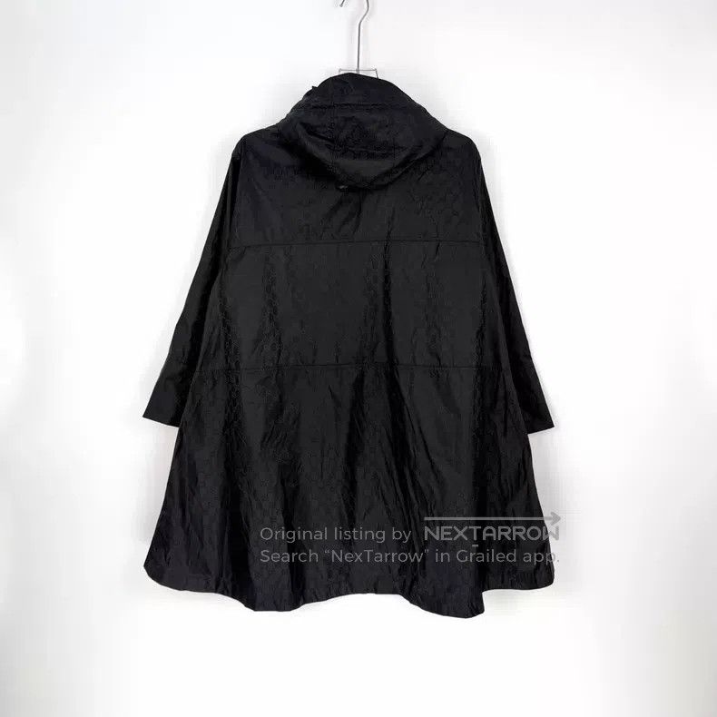 Gucci Gucci Black classic logo zipper hooded long coat Size XS / US 0-2 / IT 36-38 - 4 Thumbnail