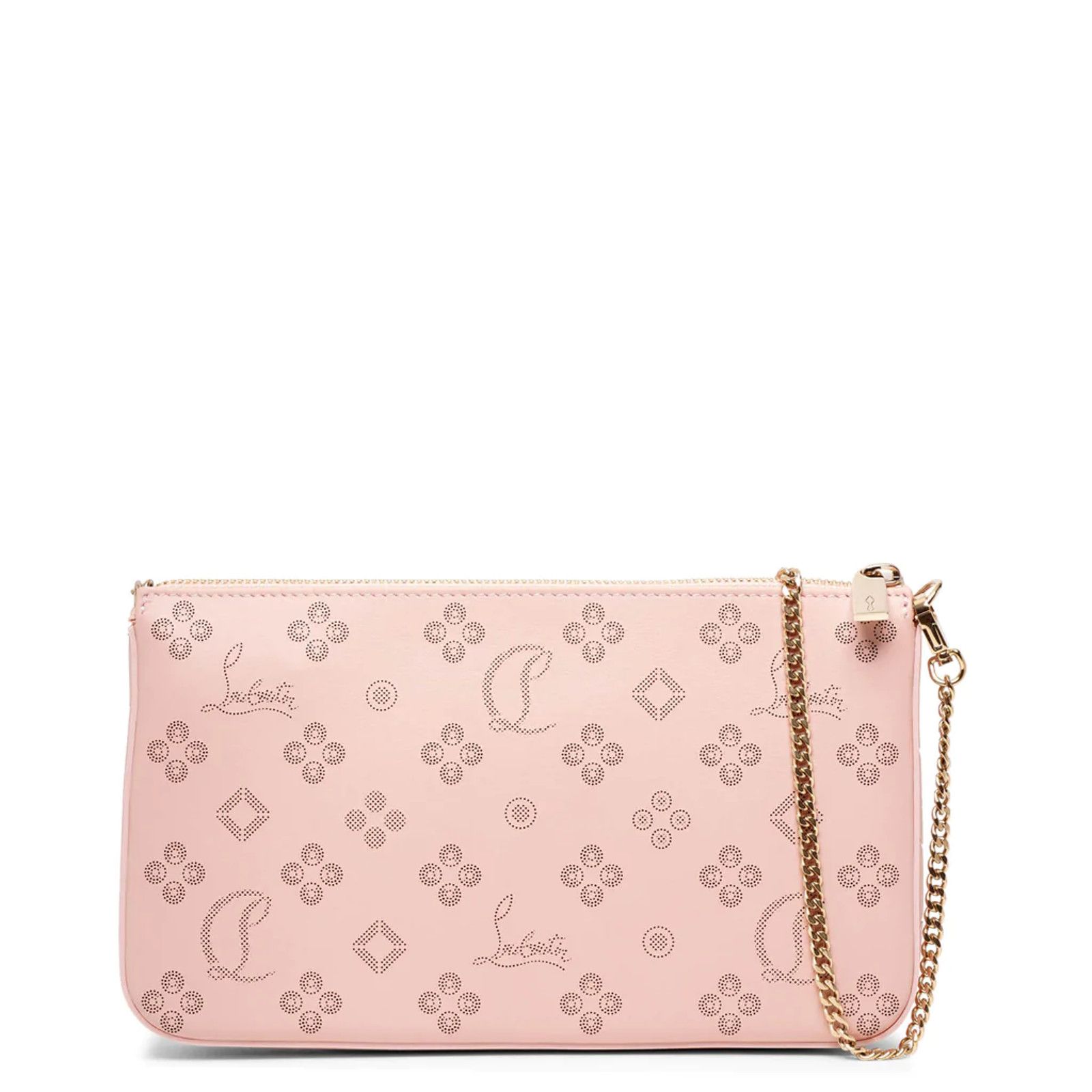 Christian Louboutin Christian Louboutin Leather Pouch Chain Shoulder Clutch Bag Size ONE SIZE - 8 Thumbnail