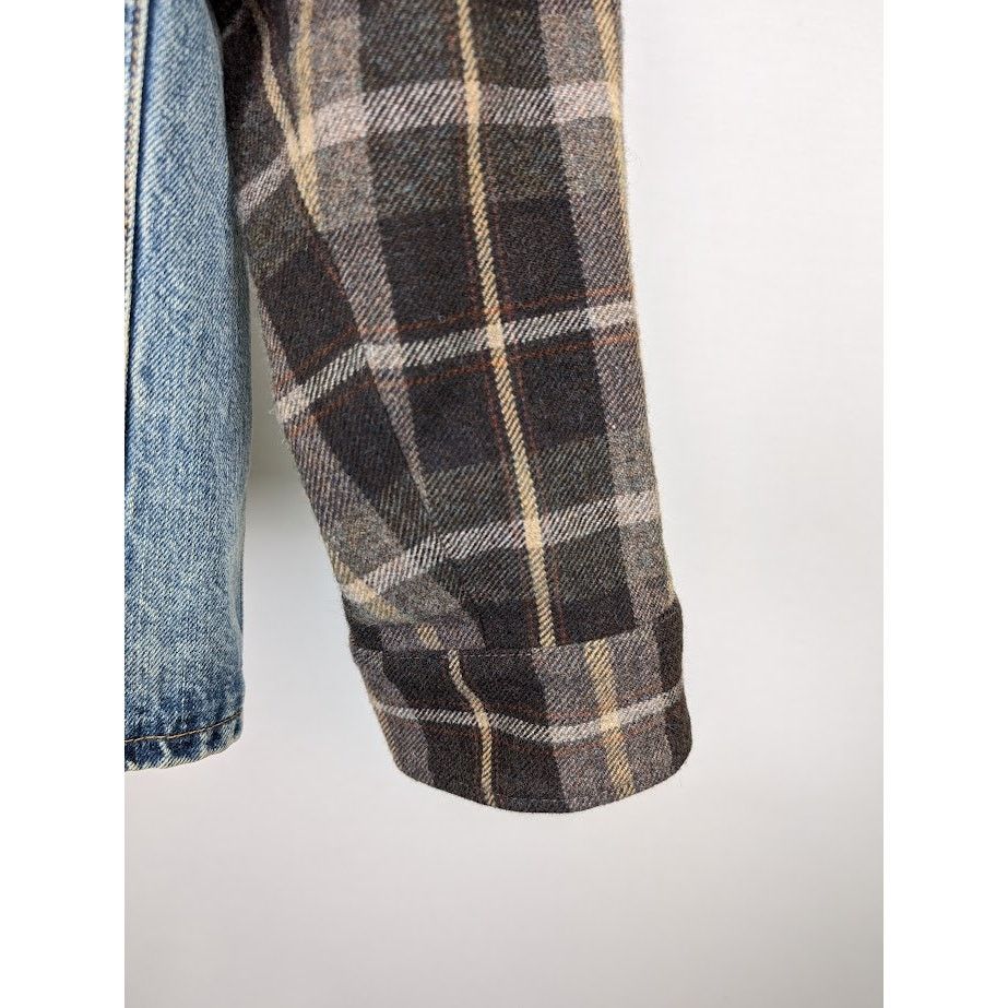 Gucci o1rshd1 Organic Denim Check Jacket in Light Blue/Mix Size US L / EU 52-54 / 3 - 10 Thumbnail