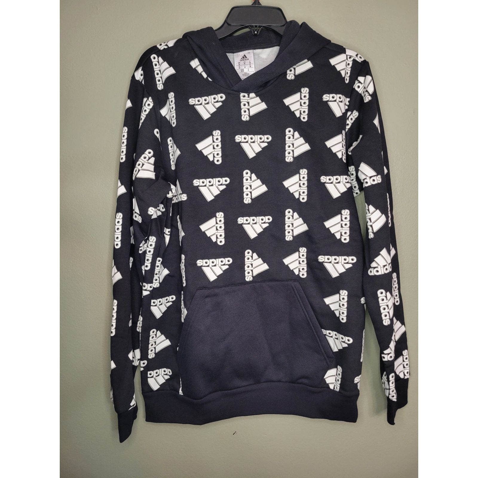 Adidas NWT Men's Adidas Pullover Hoodie Logo Sweatshirt Size US M / EU 48-50 / 2 - 1 Thumbnail