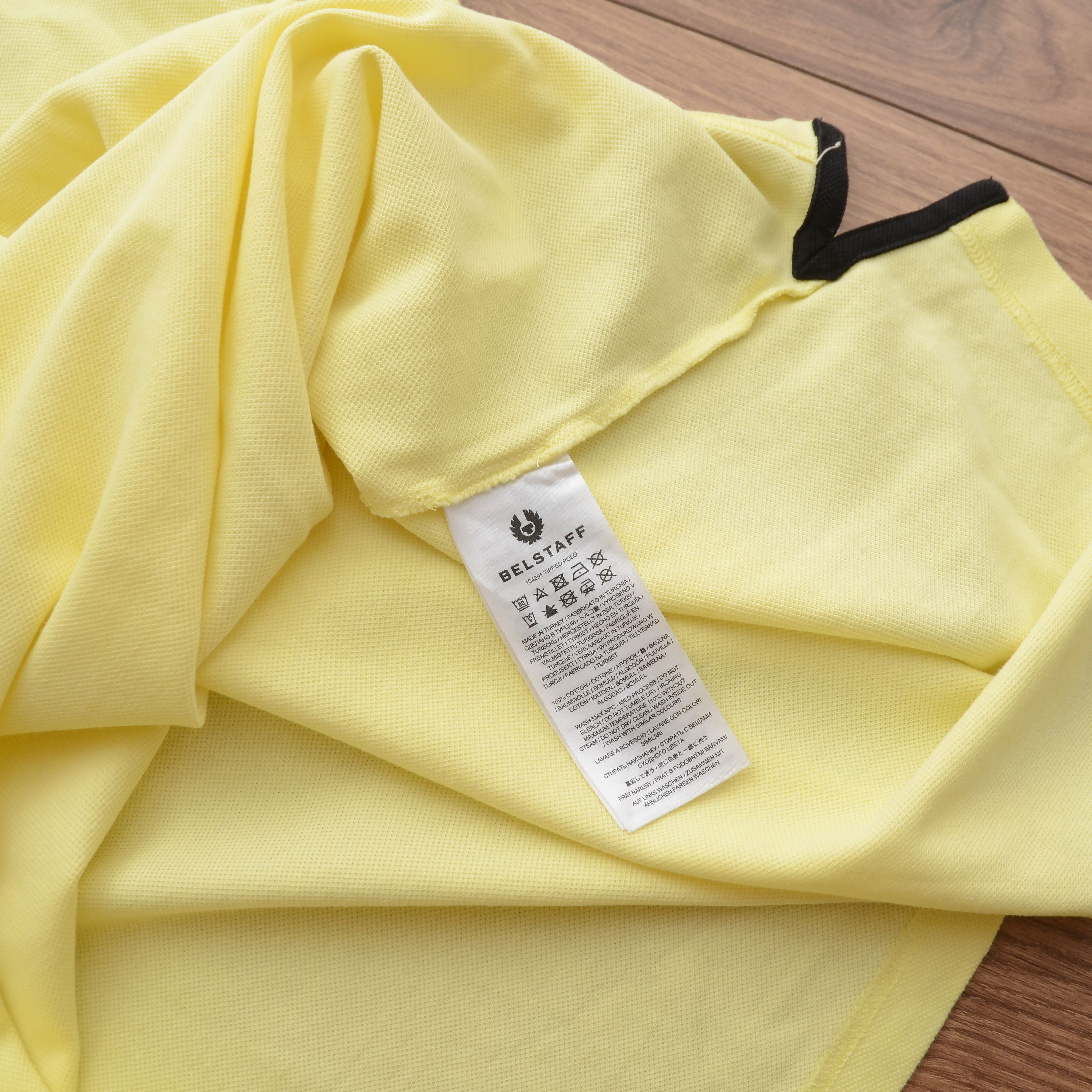 Belstaff Belstaff Tipped Polo Shirt XXL Lemon Yellow Premium Tee Size US XXL / EU 58 / 5 - 12 Thumbnail