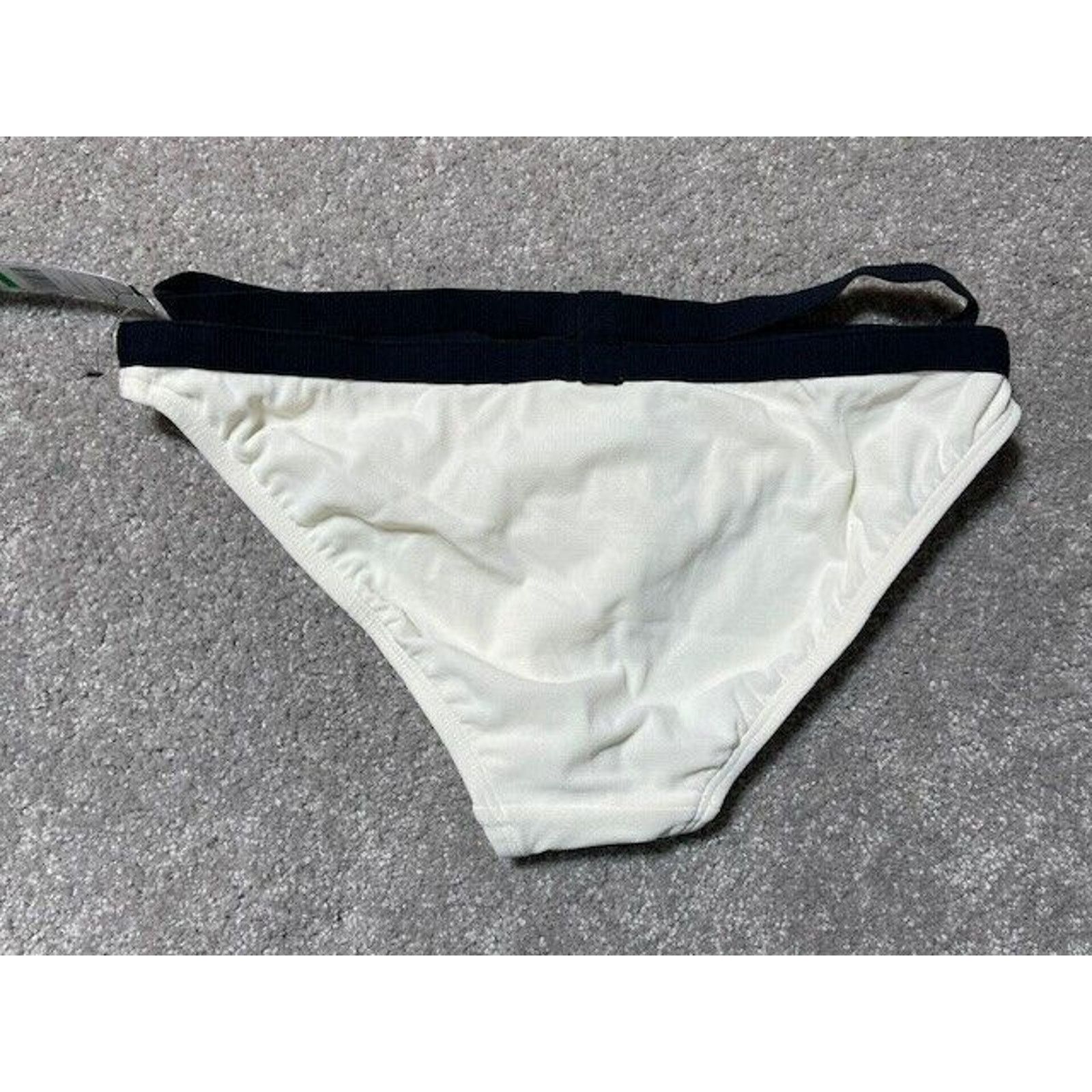 Other Carmen Marc Valvo Swim Bikini Bottom L Stretch Pool Ivory Size L / US 10 / IT 46 - 2 Thumbnail