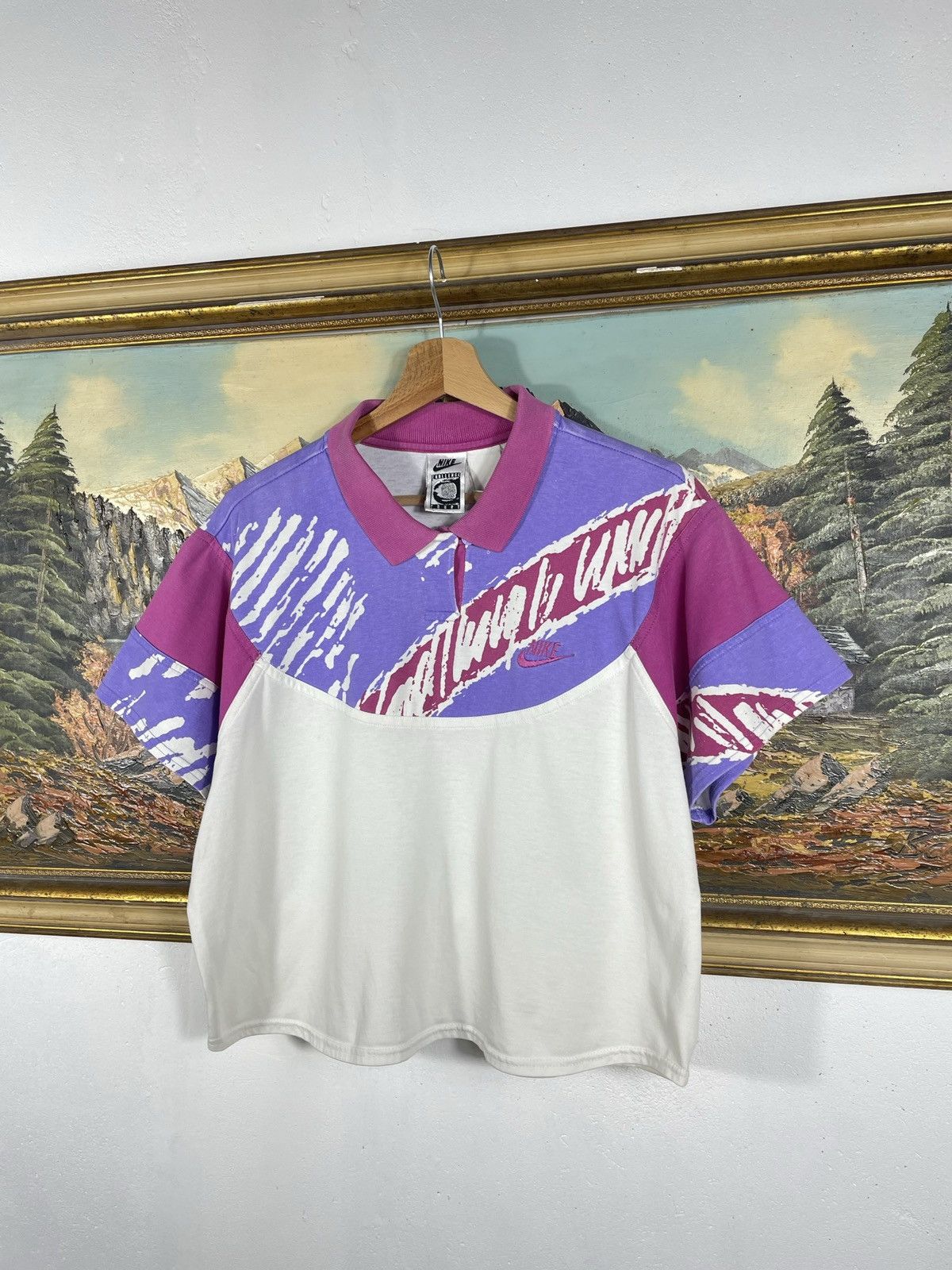 Nike × Vintage Nike Vintage Retro 90s Polo Top T shirt tee Challenge Court Size M / US 6-8 / IT 42-44 - 2 Thumbnail