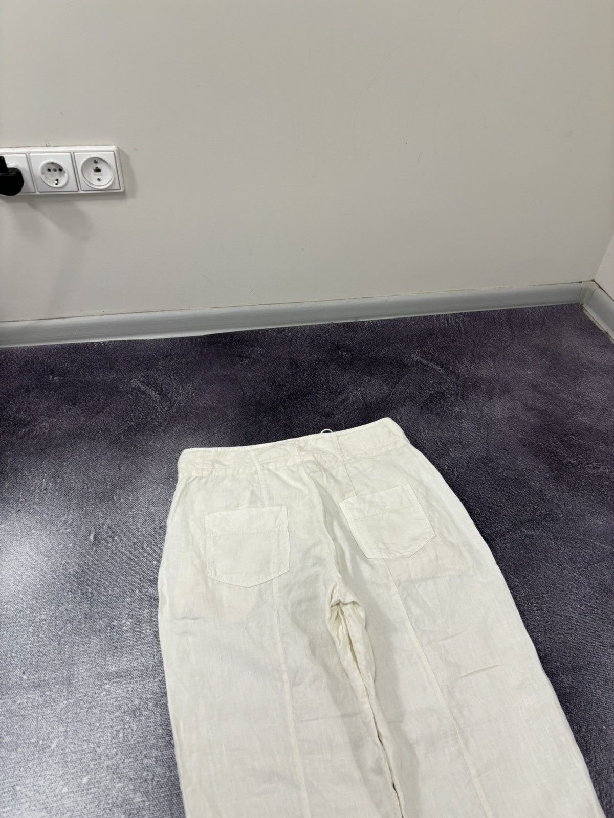 Transit Transit Par Such Women’s White/Cream Linen Pants Trousers Size 30" / US 8 / IT 44 - 17 Thumbnail