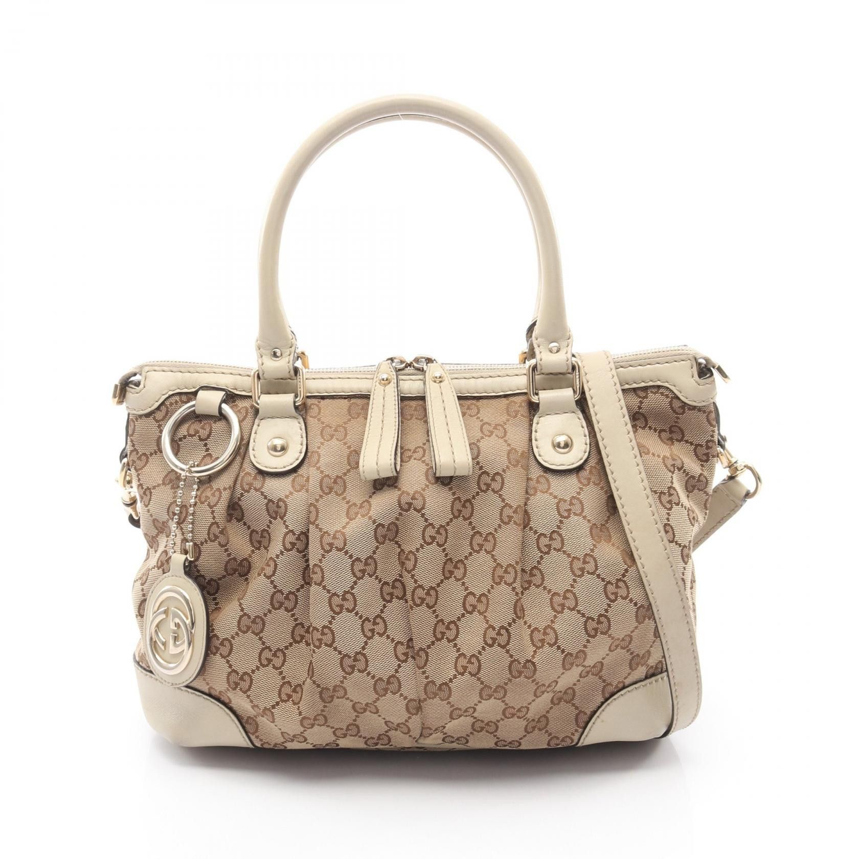 Gucci Gucci Gucci Sukey GG Canvas Leather 2way Handbag Textile Handbag 247902 DUTY FREE for USA Size ONE SIZE - 1 Thumbnail