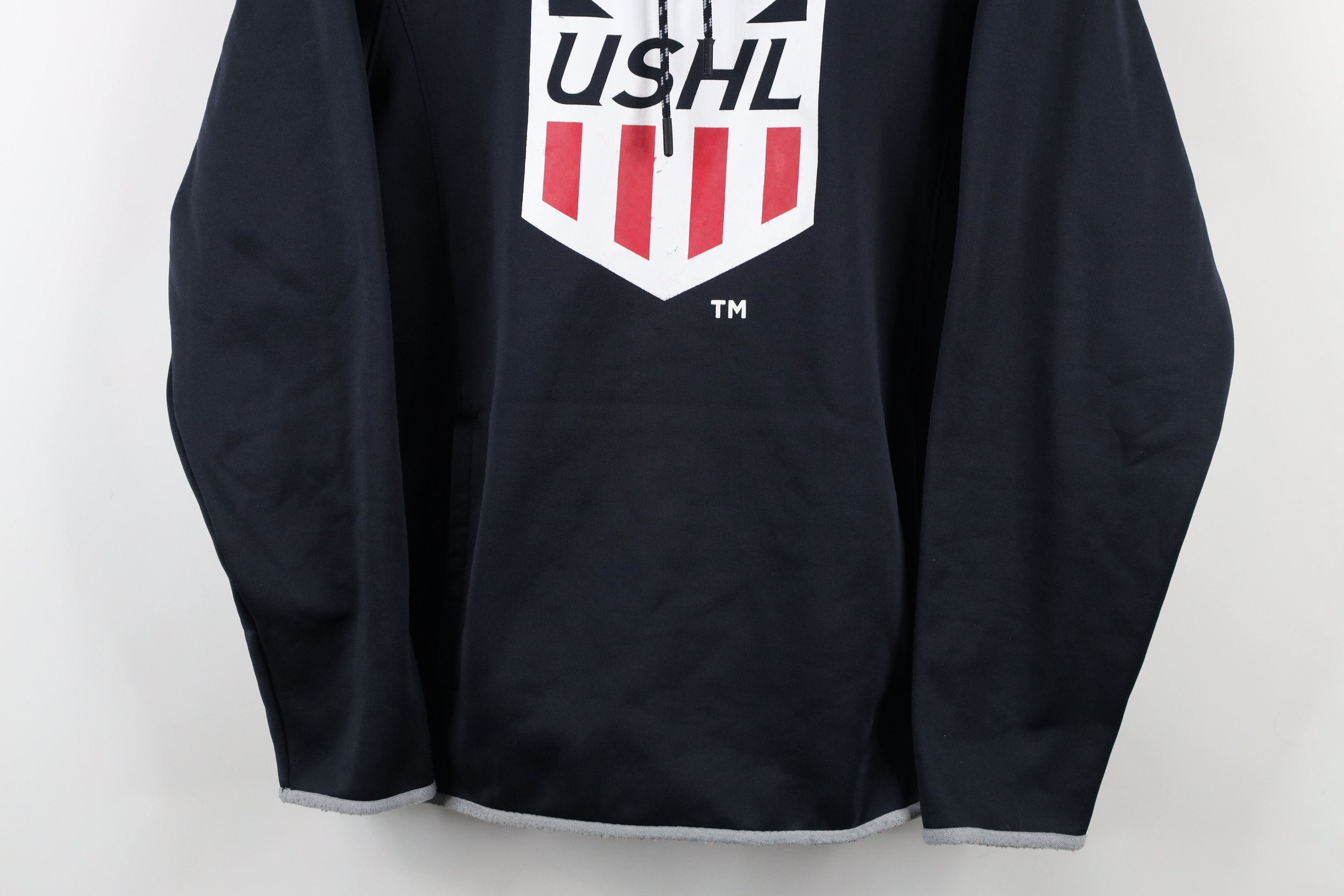 Under Armour × Vintage Under Armour USHL United States Hockey League Hoodie Black Size US S / EU 44-46 / 1 - 3 Thumbnail