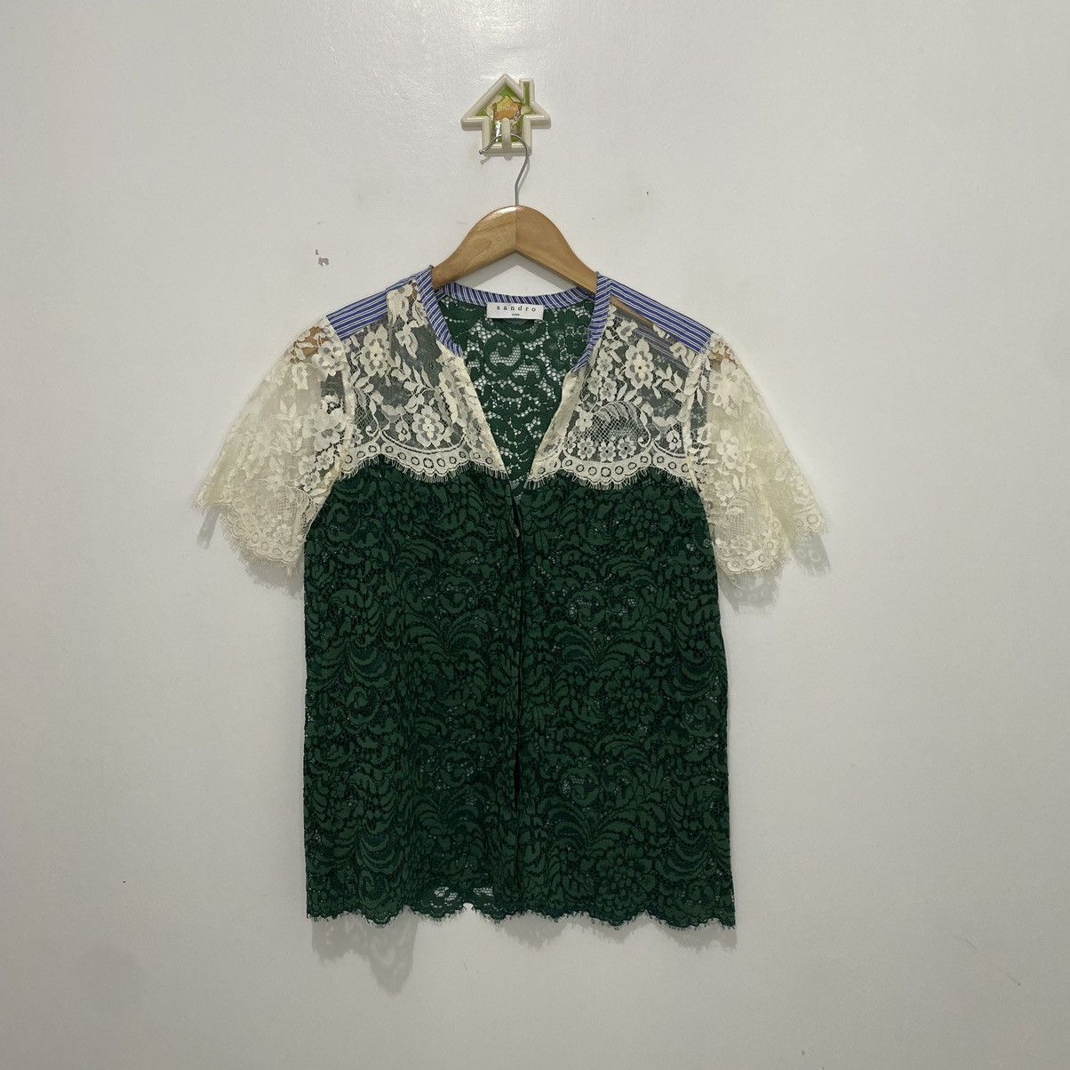 Sandro Sandro Lace Top Size S / US 4 / IT 40 - 1 Thumbnail