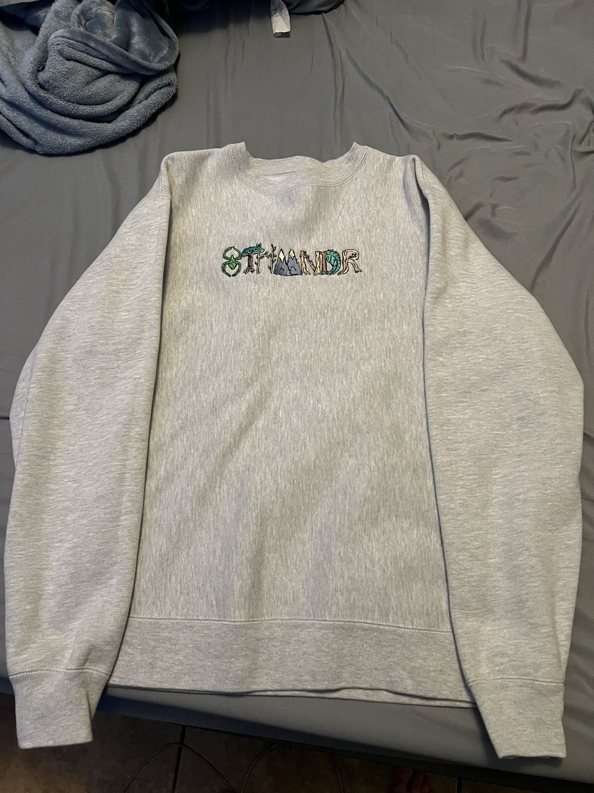 8THWNDR 8thwndr nature logo crewneck sweatshirt grey size medium Size US M / EU 48-50 / 2 - 1 Thumbnail