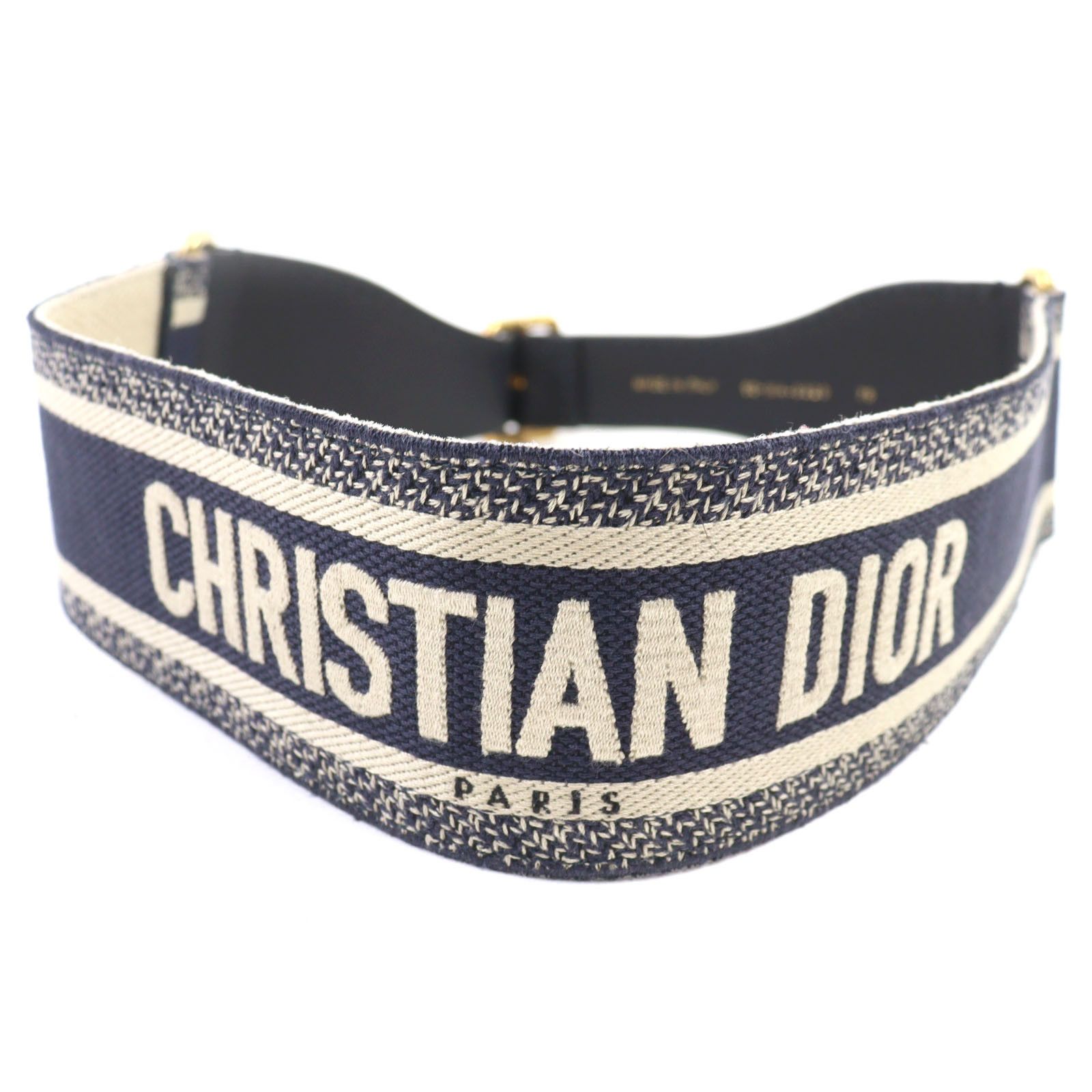 Dior Dior Christian Dior Embroidery Canvas Belt Canvas Belt 50-MA-0220 DUTY FREE for USA Size ONE SIZE - 1 Thumbnail