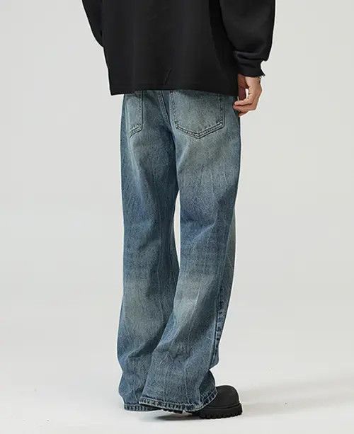 VIBE American street lightning cleanfit wide-leg flared jeans Size US 34 / EU 50 - 7 Thumbnail
