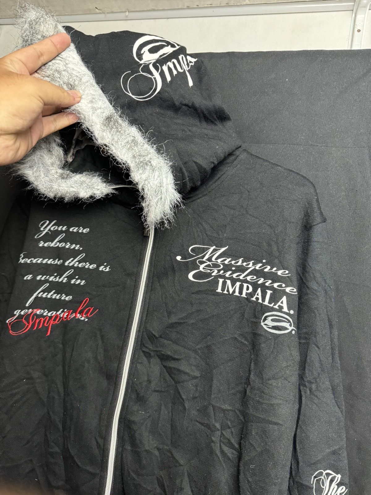 If Six Was Nine × Japanese Brand × Le Grande Bleu (L.G.B.) Fur poem impala hoodie zipper Size US M / EU 48-50 / 2 - 5 Thumbnail