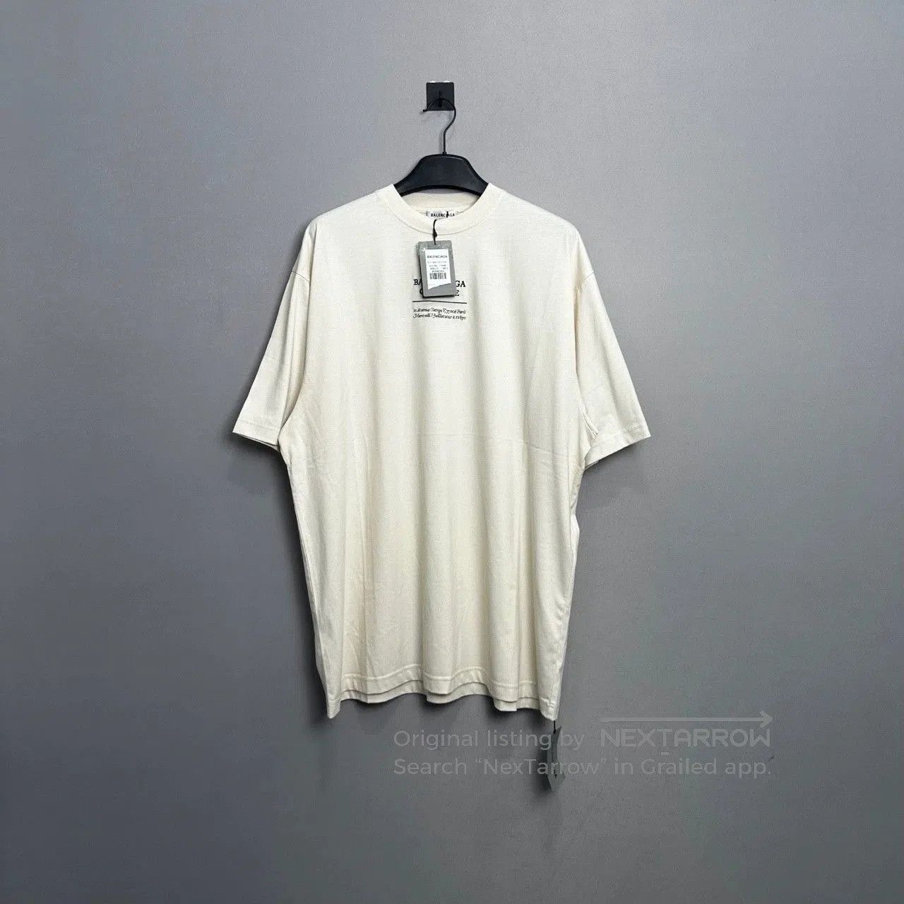 balenciaga boxy short sleeve t.