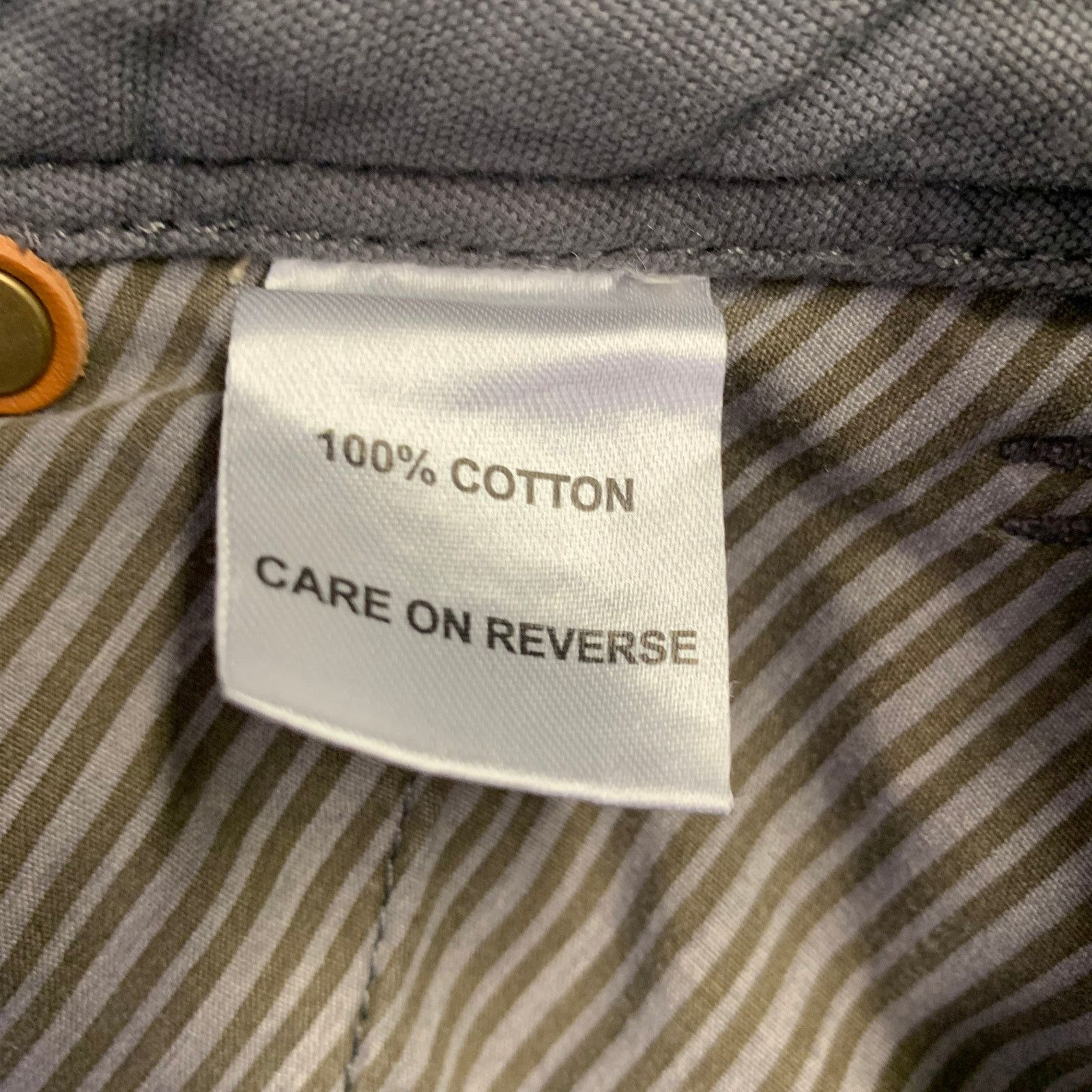 Billy Reid BILLY REID Size 29 Grey Cotton Flat Front Casual Pants Size US 29 - 5 Thumbnail