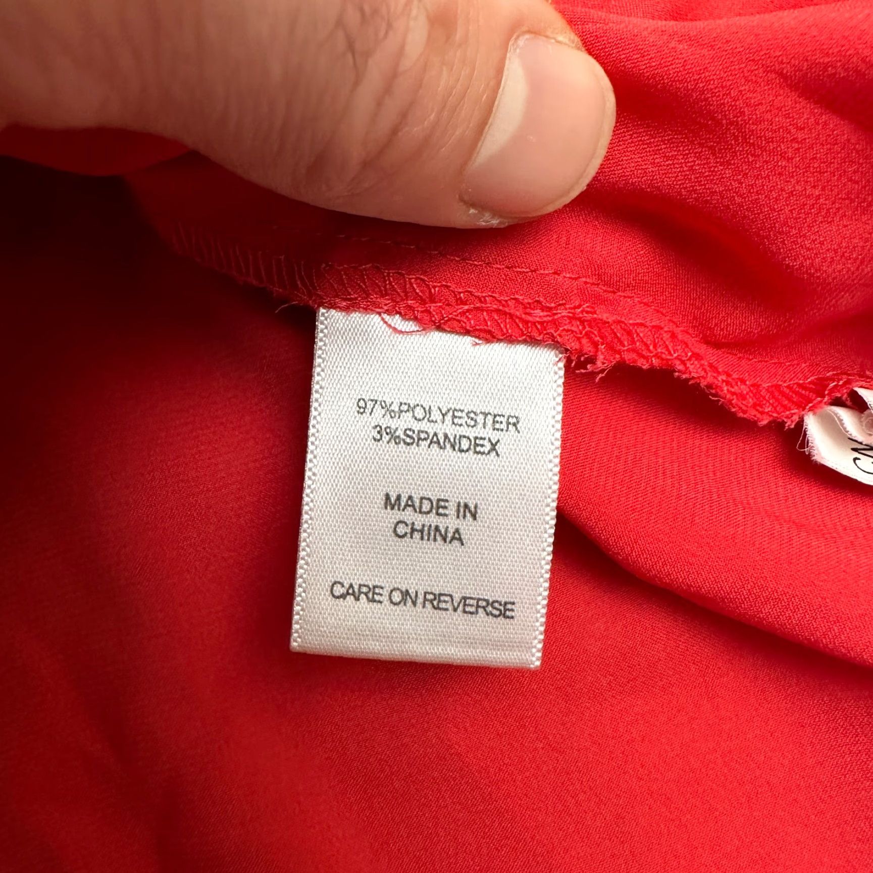 Vintage New York & Company Blouse Women Small Red Tank Pleated Casual Stretch Size S / US 4 / IT 40 - 6 Thumbnail