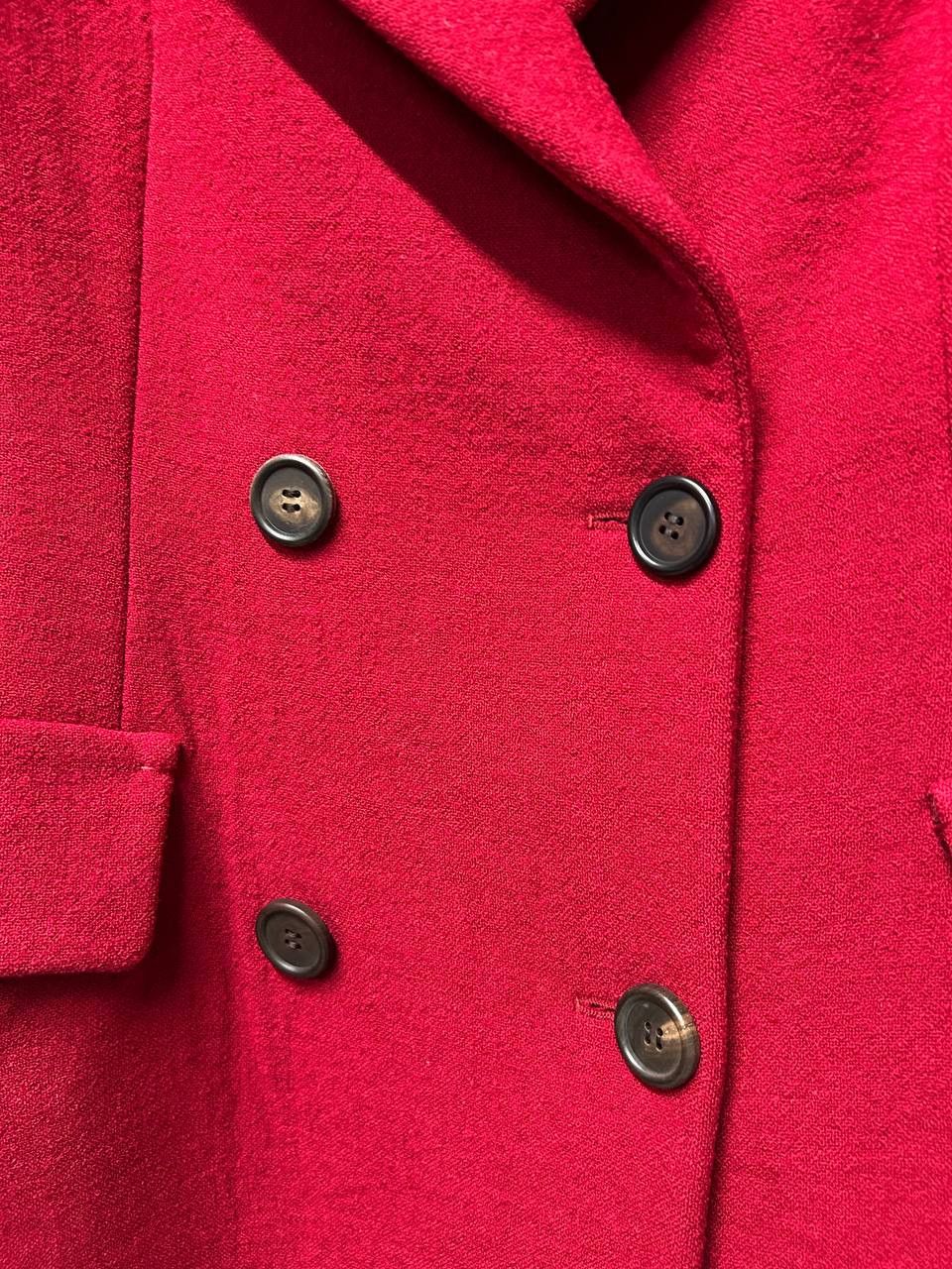 Prada Prada FW2009 Women’s Red Virgin Wool Coat Size M US 6 IT 42 Size M / US 6-8 / IT 42-44 - 6 Thumbnail