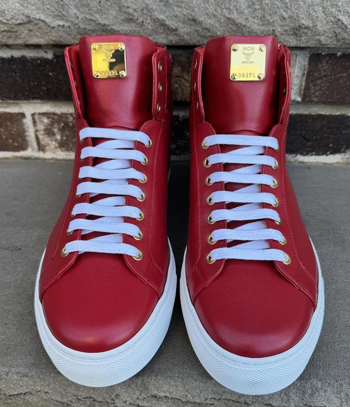 MCM MCM Red Leather Hi (Size 44) Size US 10 / EU 43 - 2 Thumbnail