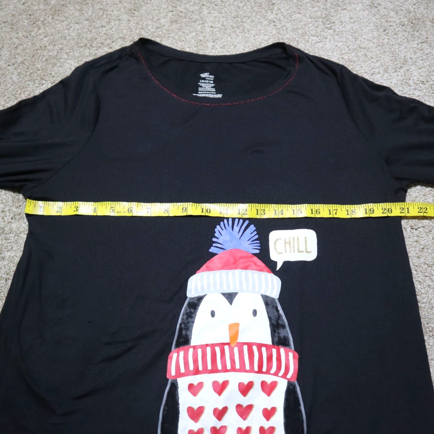 Vintage VINTAGE Secret Treasures Shirt Women L Black Sleepwear Pajama Top 12-14 Long Sleeve Penguin Chill Size L / US 10 / IT 46 - 4 Thumbnail