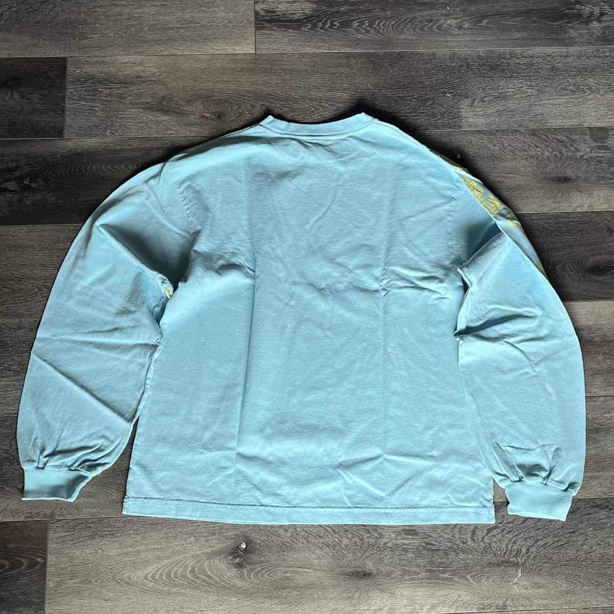 Drain Gang × Sad Boys Fakemink Etna Vera Vela All Over Print Long Sleeve Blue Tee Size US L / EU 52-54 / 3 - 2 Thumbnail