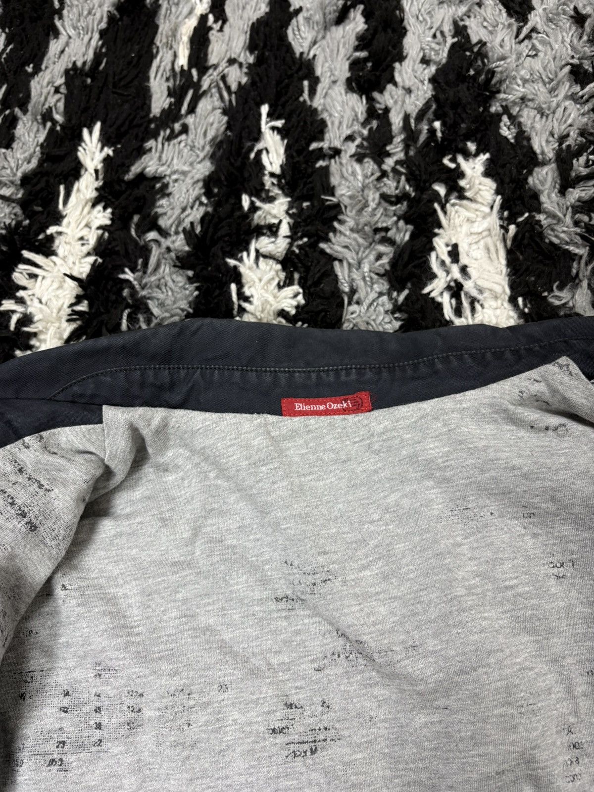 Japanese Brand Etienne Ozeki patchwork spellout logo coach jacket Size US L / EU 52-54 / 3 - 8 Thumbnail