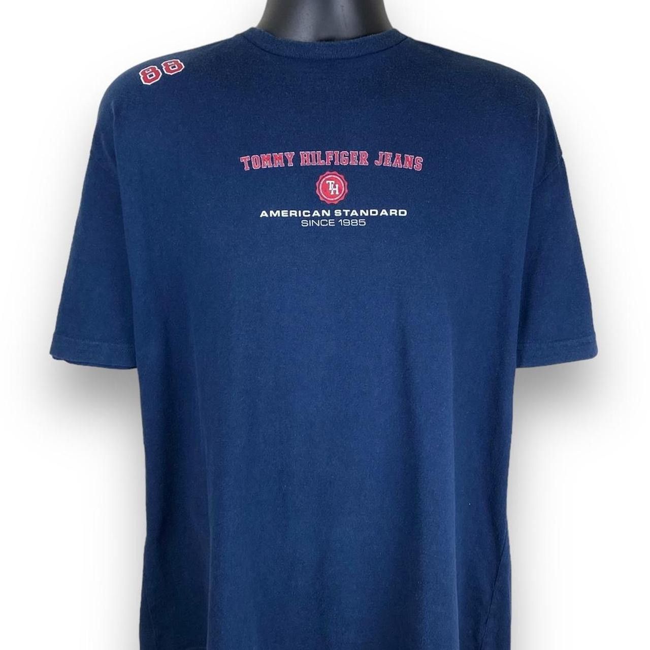 Tommy Hilfiger × Tommy Jeans × Vintage Vintage Tommy Hilfiger Jeans Classic Essential Tee Tshirt Size US L / EU 52-54 / 3 - 2 Thumbnail