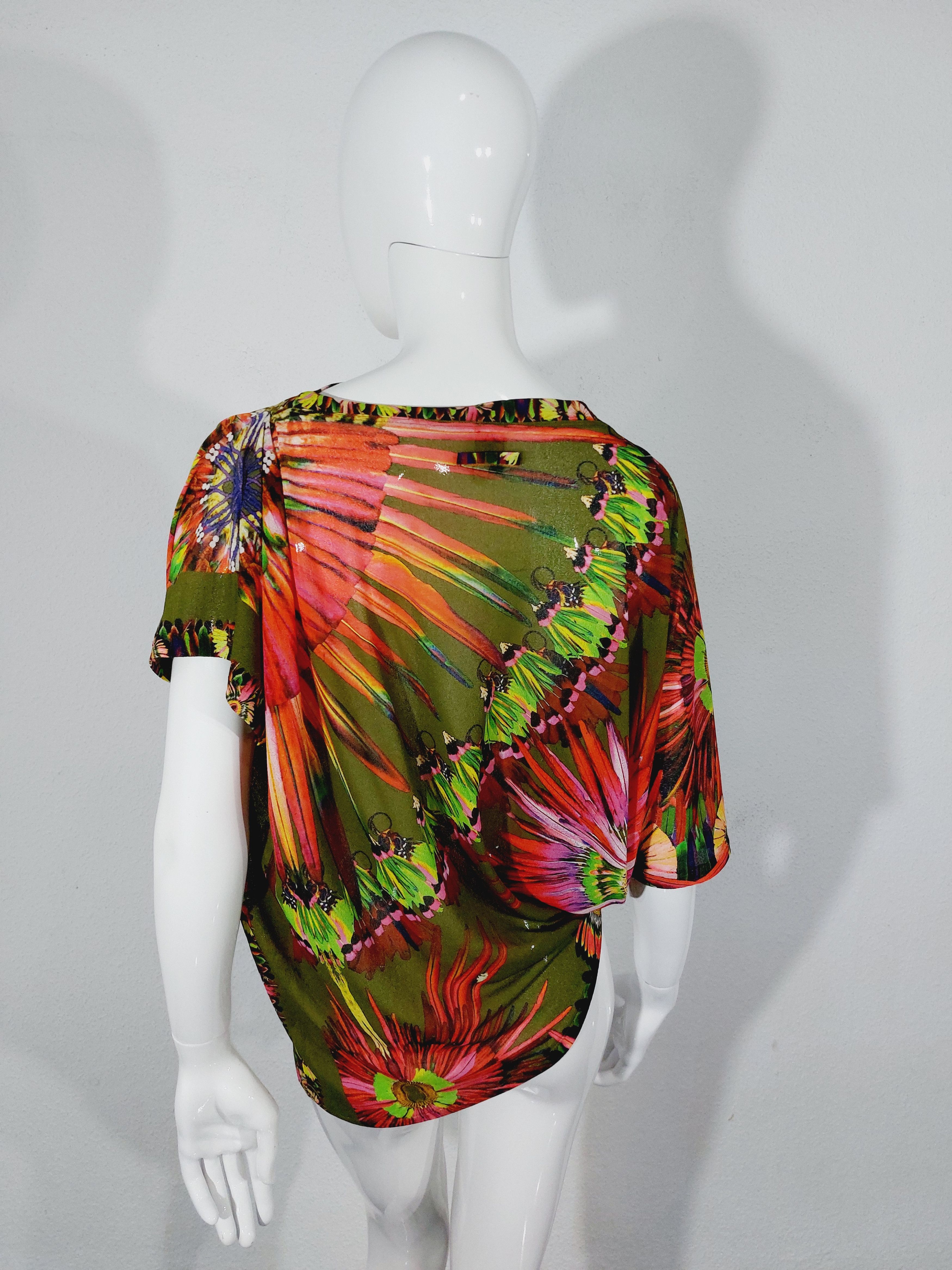 Jean Paul Gaultier Jean Paul Gaultier Tropical Feather Ethnic Maori Tunic Top Size L / US 10 / IT 46 - 7 Thumbnail