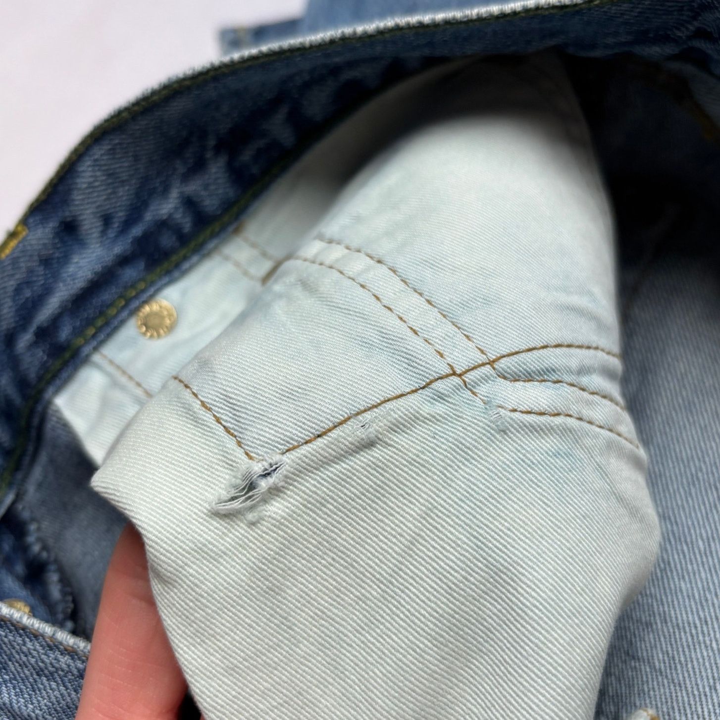 Sid Mashburn $175 Sid Mashburn Slim Straight Jeans 32x30 Made in USA Size US 32 / EU 48 - 11 Thumbnail
