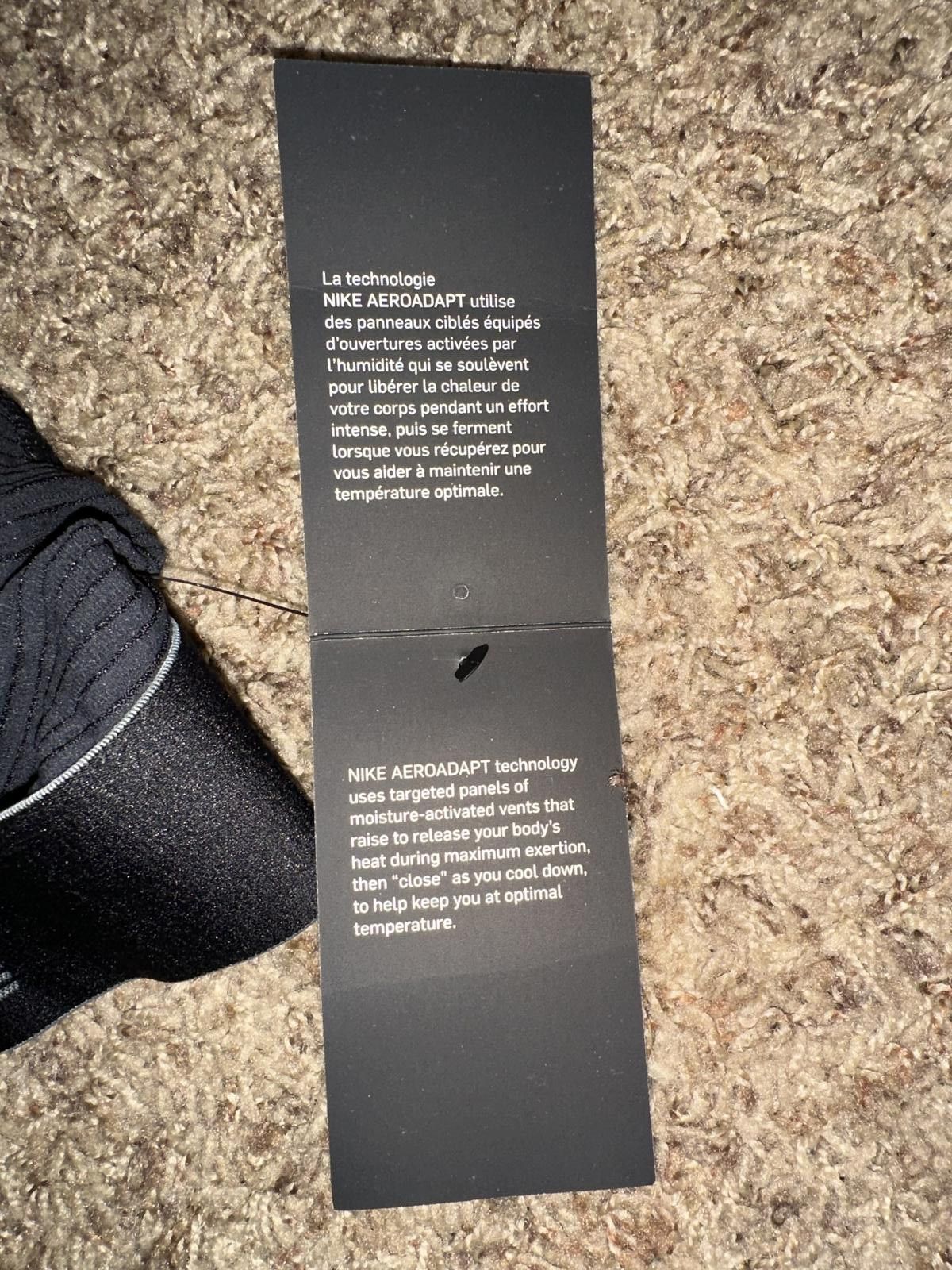 Nike Nike Pro AeroAdapt 3/4 Black Leggings Size US 32 / EU 48 - 9 Thumbnail