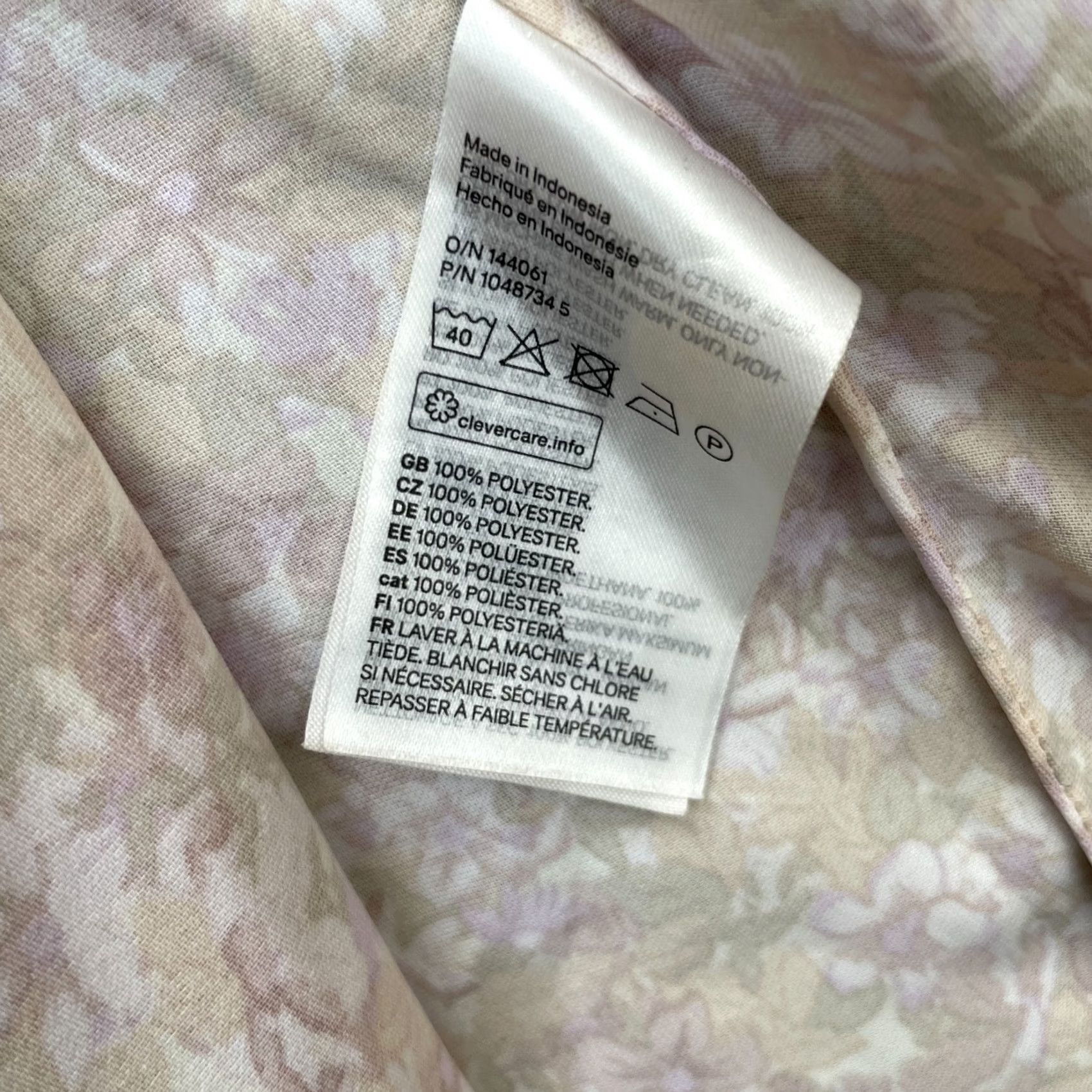 H&M H&M Robe Womens Large Pink Floral Tie Waist Open Front Sleepwear Size ONE SIZE - 4 Thumbnail