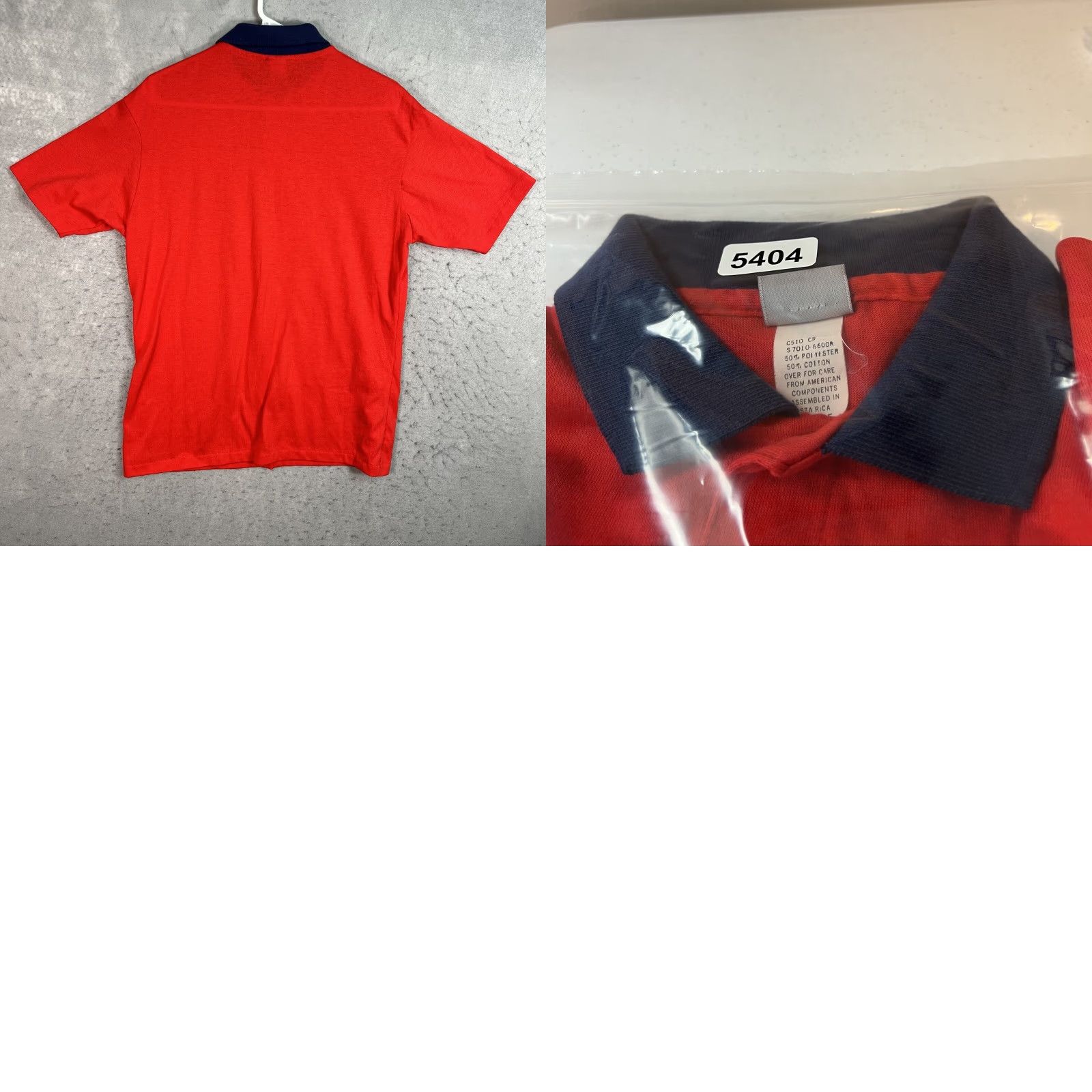 Vintage VINTAGE The Garan Man Polo Shirt 90s Red Mens Adult Large Polo Shirt 90s Mens Red Size US L / EU 52-54 / 3 - 8 Thumbnail