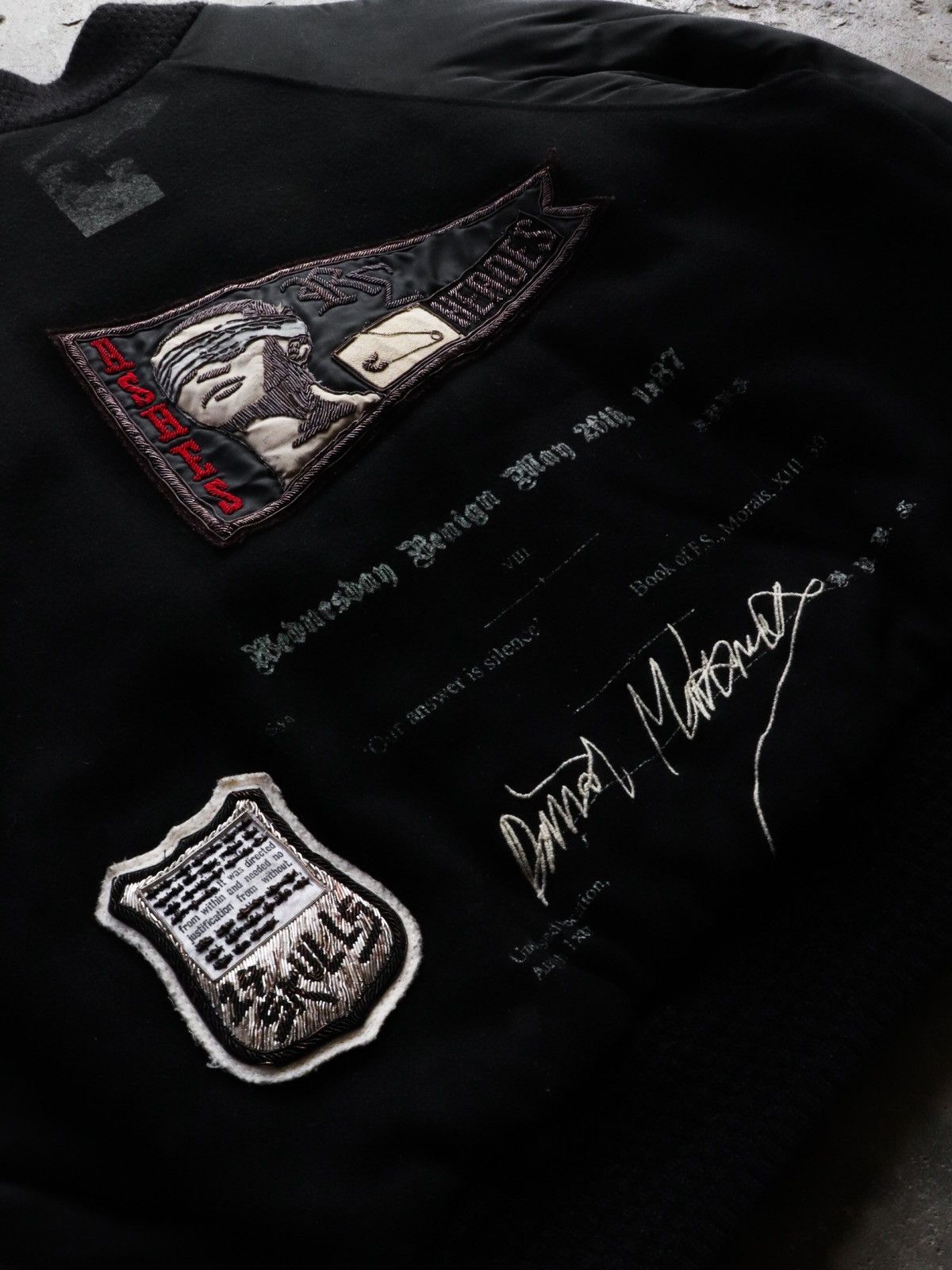 Designer × Raf Simons × Raf by Raf Simons RAF By Raf Simons AW06 “Ashes & Heroes” Varsity Jacket Size US M / EU 48-50 / 2 - 7 Thumbnail