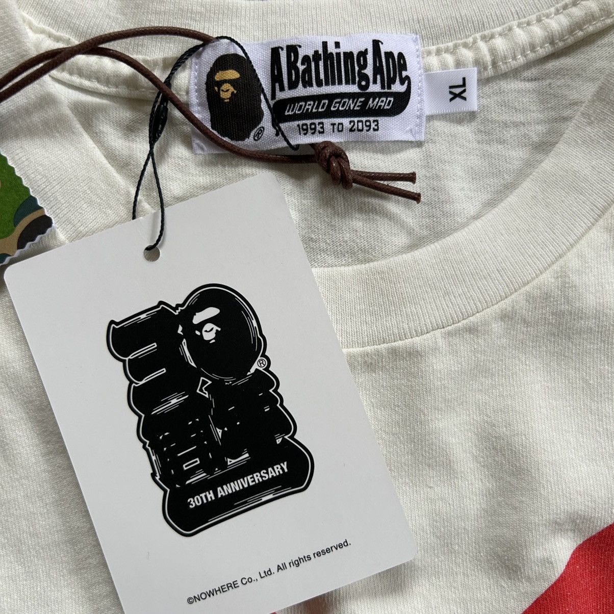 Bape × Union LA A BATHiNG APE x UNiON LOS ANGELES BAPESTA ASNKA TEE CREAM Size US XL / EU 56 / 4 - 8 Thumbnail