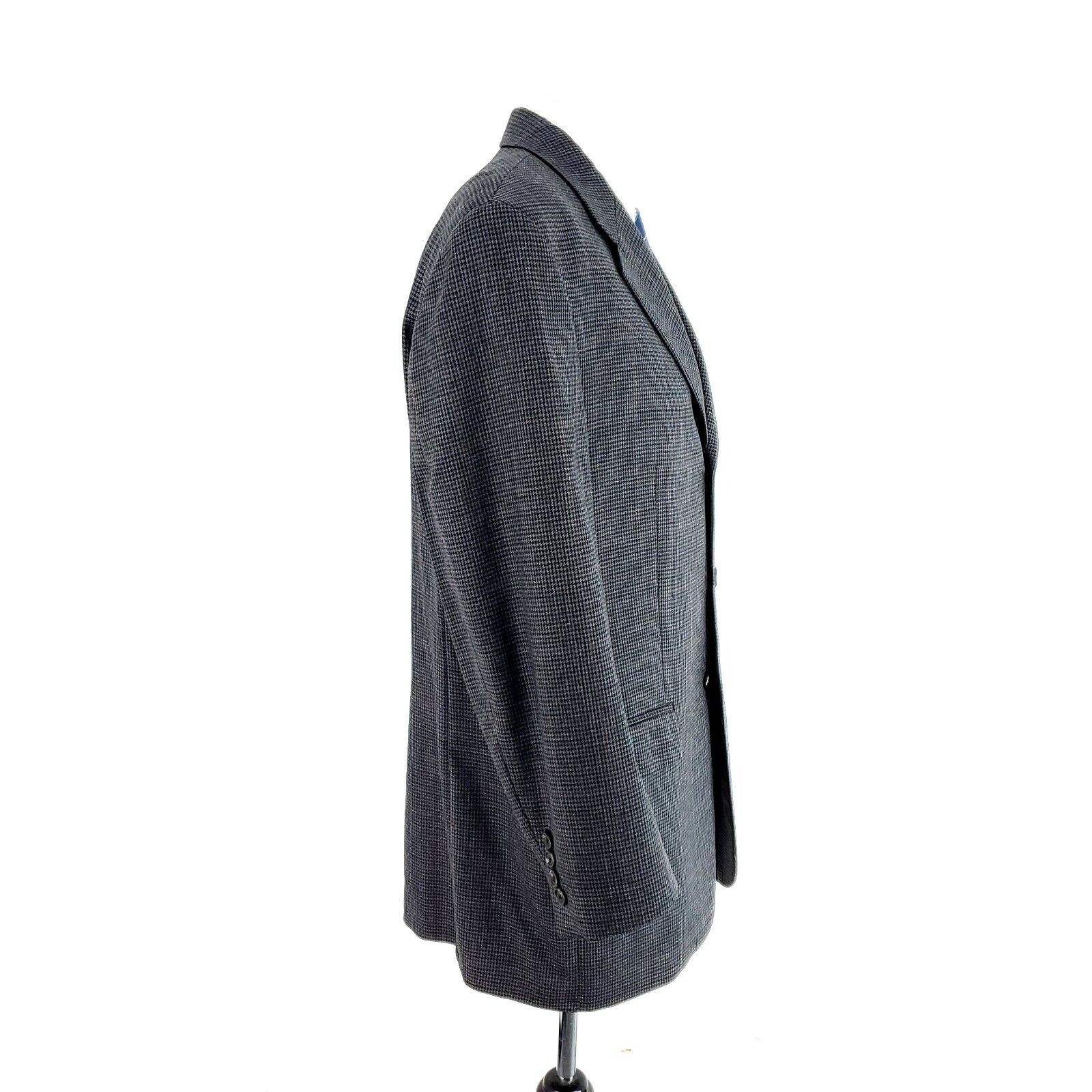 Chaps Chaps Ralph Lauren Wool 3 Button Sport Coat 40R Gray Black H Size 40R - 6 Thumbnail