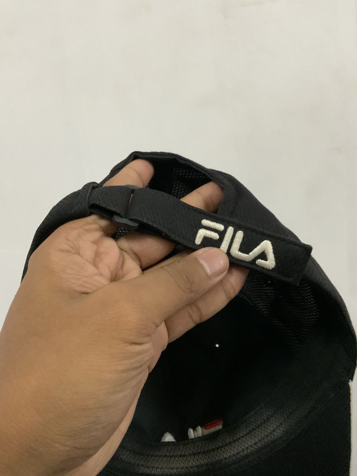 Fila Fila Black Spellout Hat Size ONE SIZE - 9 Thumbnail