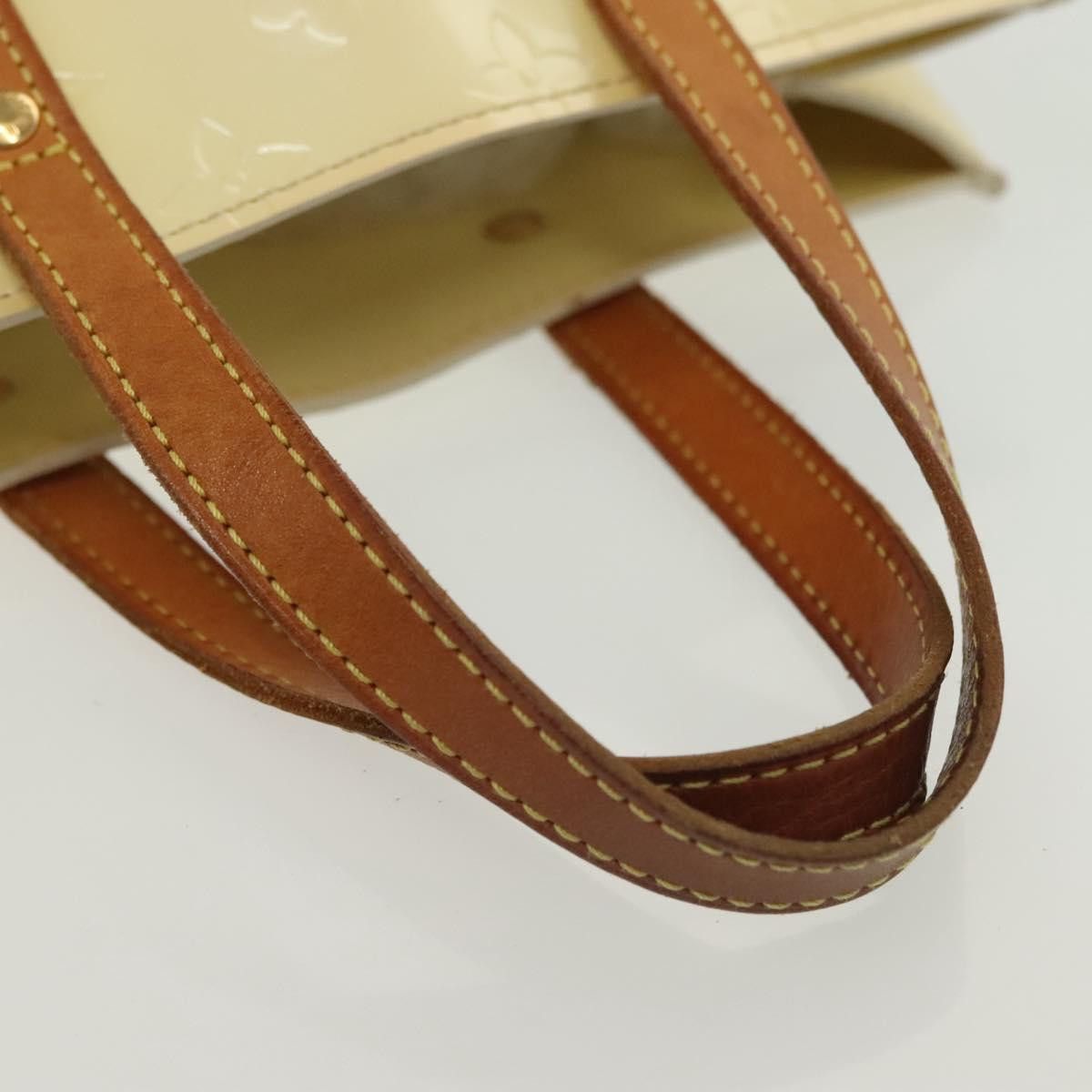 Louis Vuitton LOUIS VUITTON Monogram Vernis Reade PM Hand Bag Perle M91336 Size ONE SIZE - 9 Thumbnail