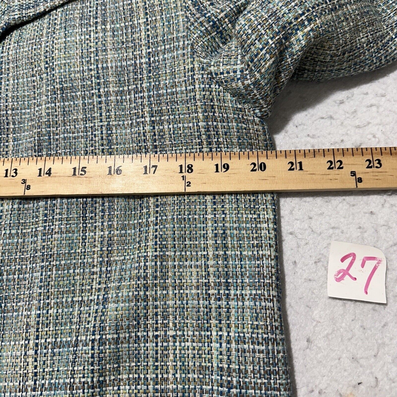 Other David N 8 Pure Silk Blazer Jacket Tweed Green Striped Coat Size M / US 6-8 / IT 42-44 - 7 Thumbnail