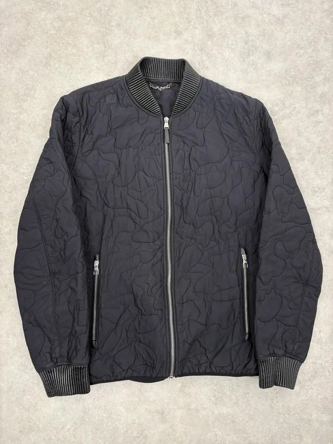 Louis Vuitton Louis Vuitton Black Quilted Nylon Bomber Jacket Size US M / EU 48-50 / 2 - 1 Thumbnail