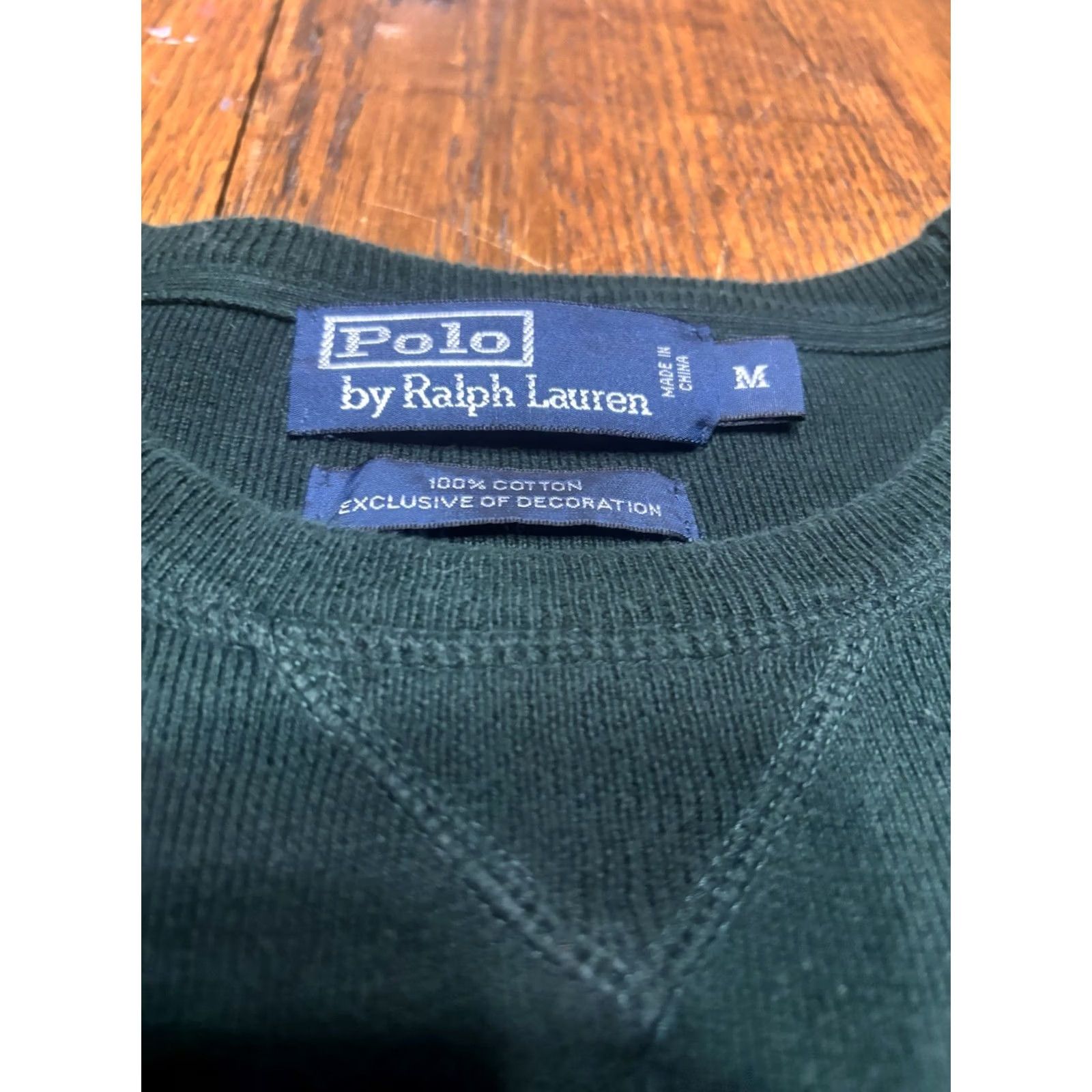 Polo Ralph Lauren VINTAGE Polo Ralph Lauren Sweater Sweatshirt Adult M Forest Green Size US M / EU 48-50 / 2 - 2 Thumbnail