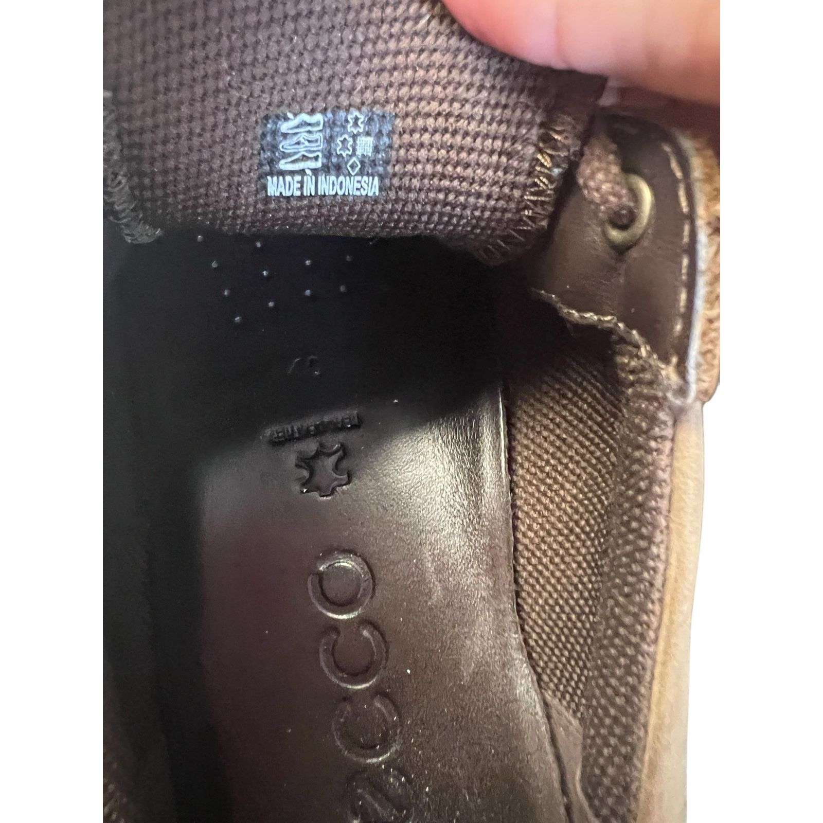 Ecco Ecco Jack Shoes 40 Brown Nubuck Leather Lace Up Comfort Size US 6 / EU 39 - 11 Thumbnail