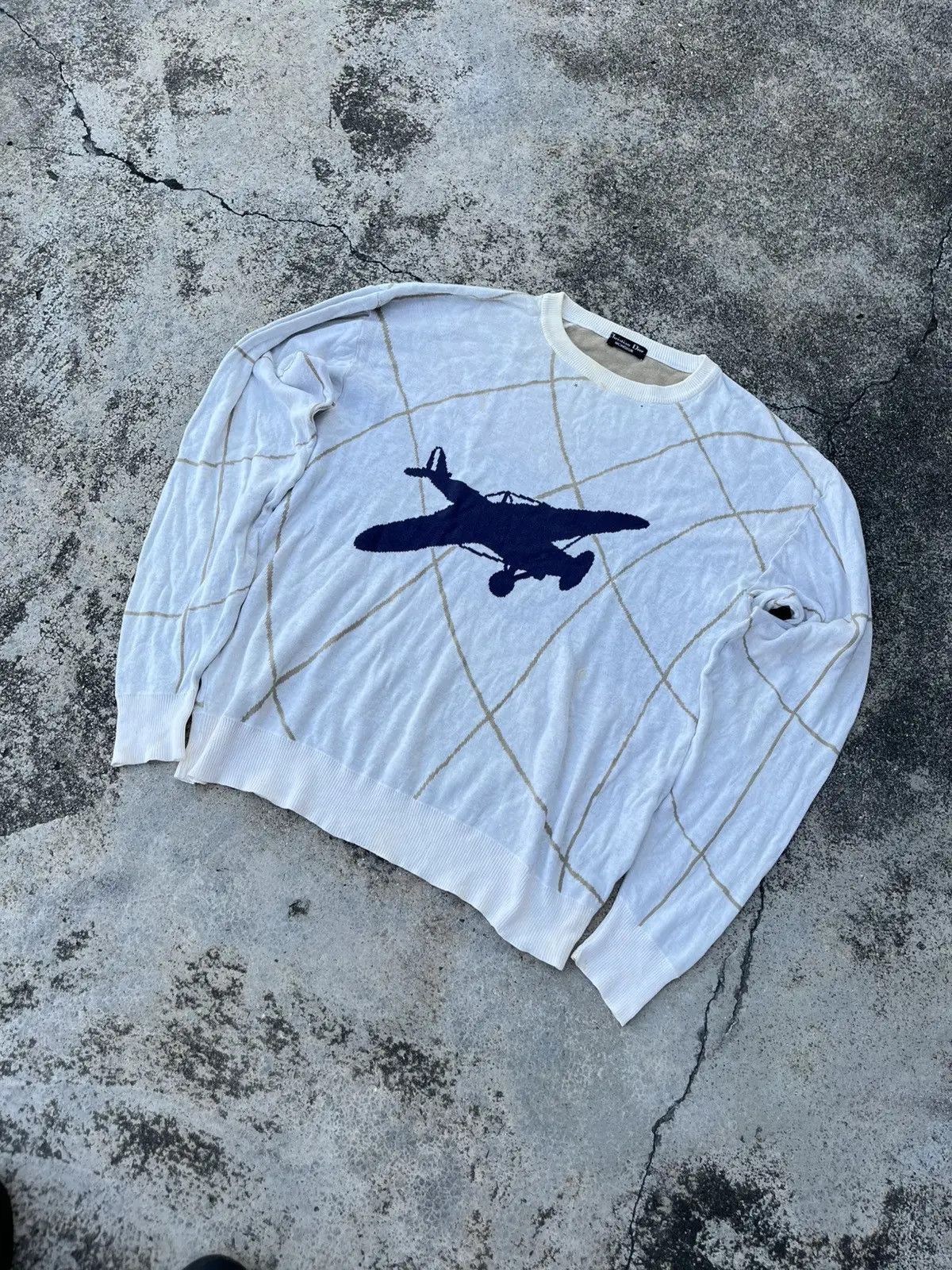 Christian Dior Monsieur Distressed Christian Dior 90s Sweater Size US L / EU 52-54 / 3 - 4 Thumbnail