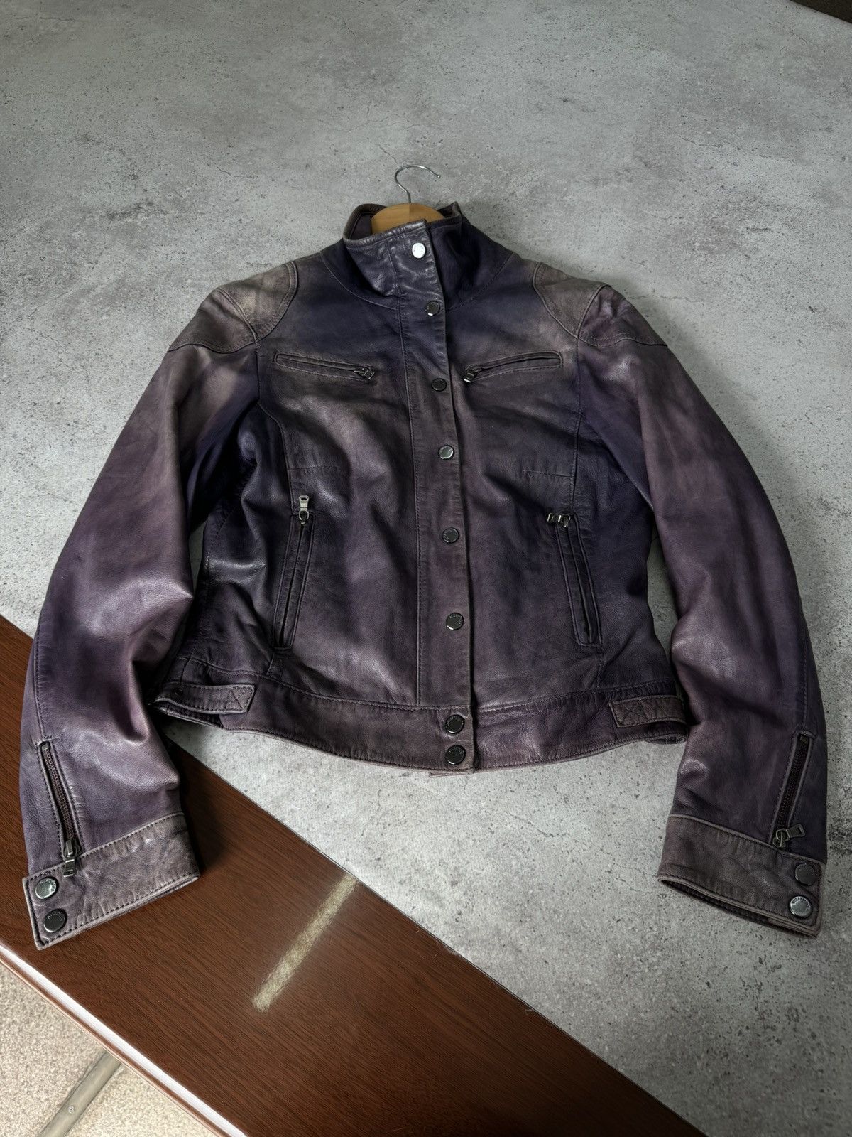 Issey Miyake Vintage 00s Faded Real Soft Leather Jacket Size US M / EU 48-50 / 2 - 9 Thumbnail