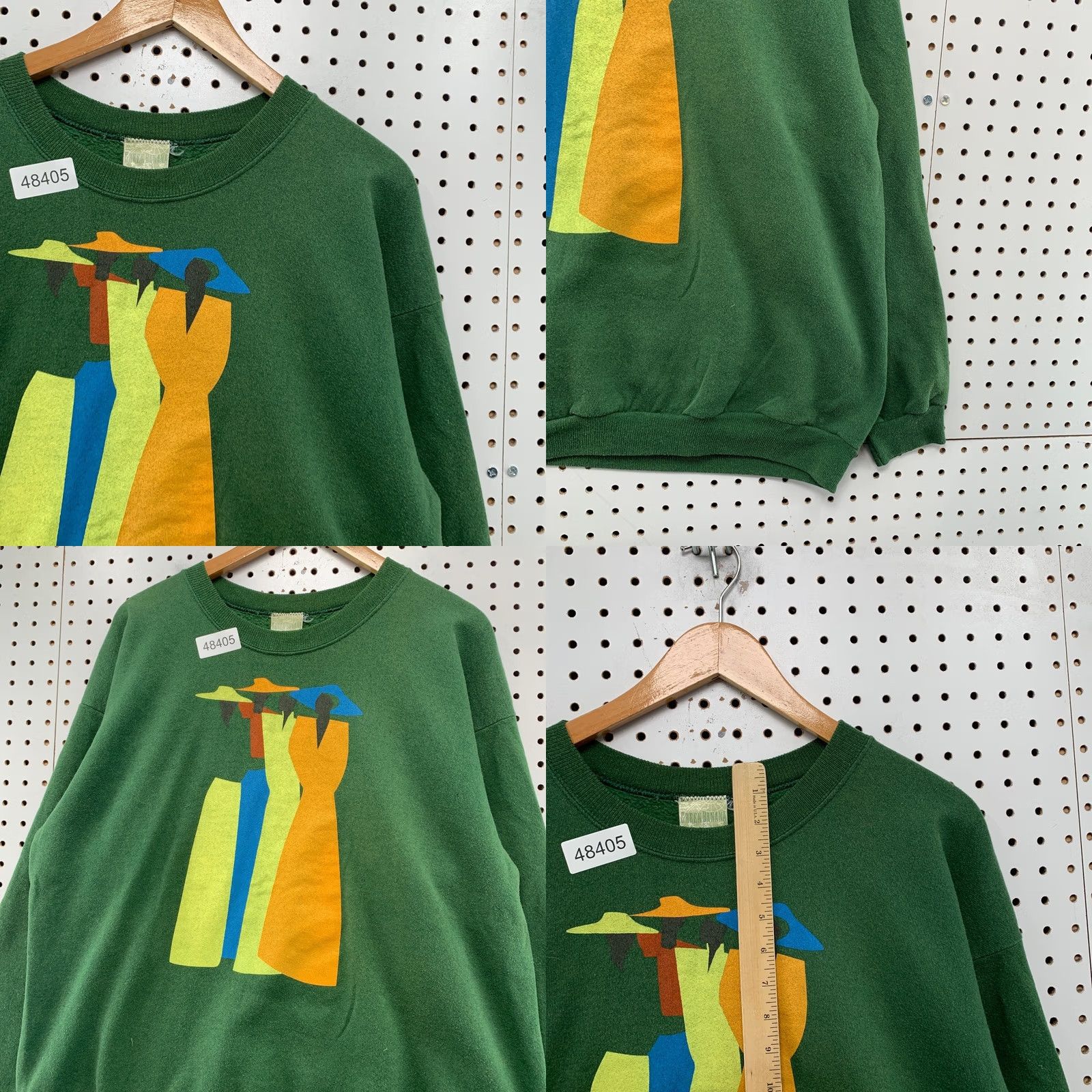 Saint James Vintage Waiting To Exhale Sweatshirt Mens XL Green Saint James Tchokola USA Size US XL / EU 56 / 4 - 8 Thumbnail