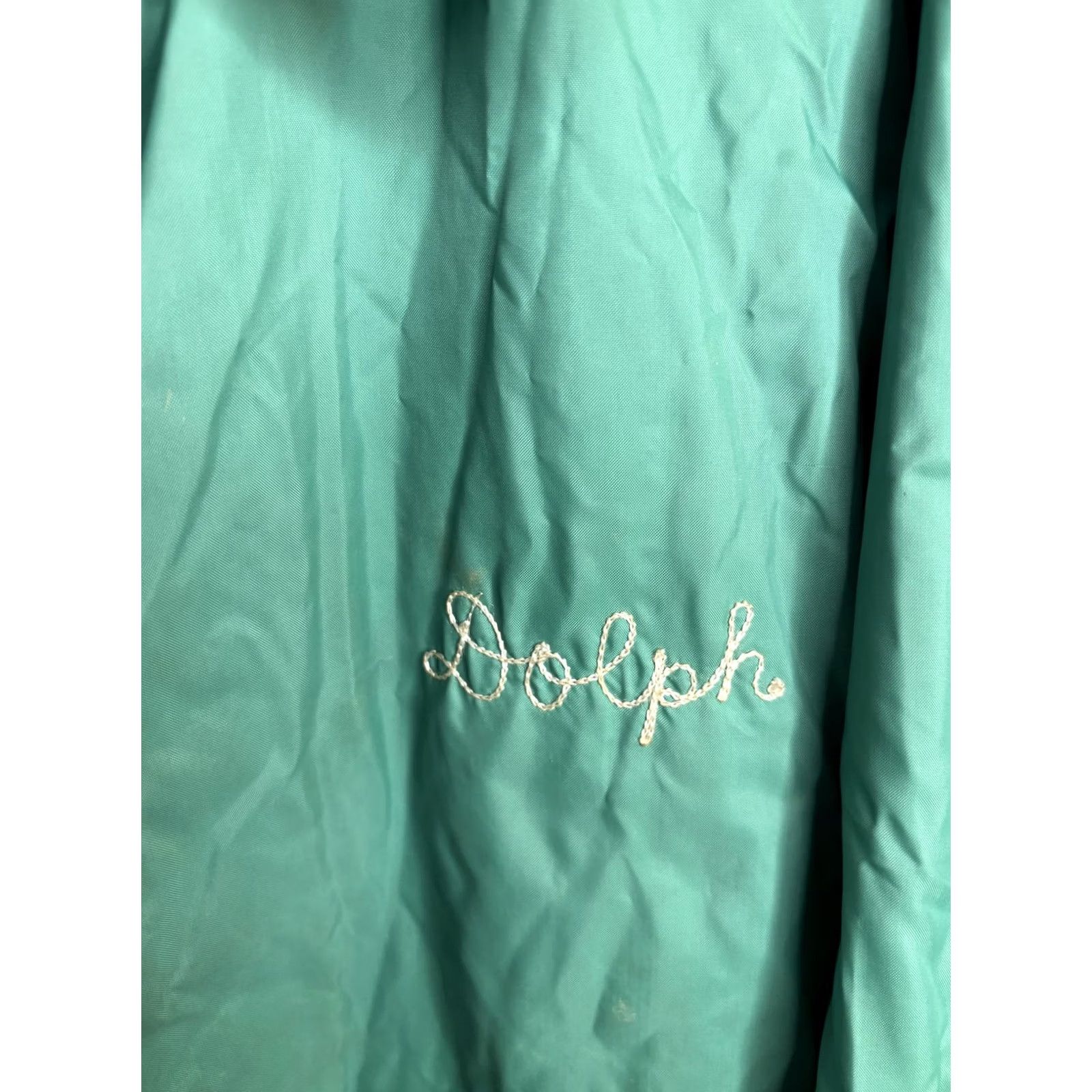 Coach VINTAGE West Wind Jacket Mens L Green Embroidered Coach Snap Button Lined 90s Size US L / EU 52-54 / 3 - 5 Thumbnail