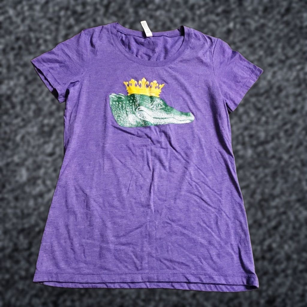 Vintage Womens XL Carnival King Gator Dirty Coast Alexa Puiltzer New Orleans T Shirt Size XL / US 12-14 / IT 48-50 - 1 Thumbnail