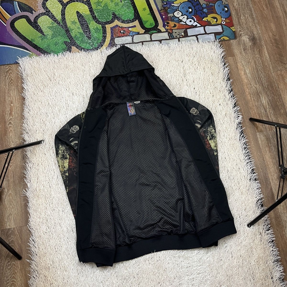 Ed Hardy Ed Hardy by Christian Audigier Jacket Zip Up Hoodie w Tiger Size US L / EU 52-54 / 3 - 3 Thumbnail
