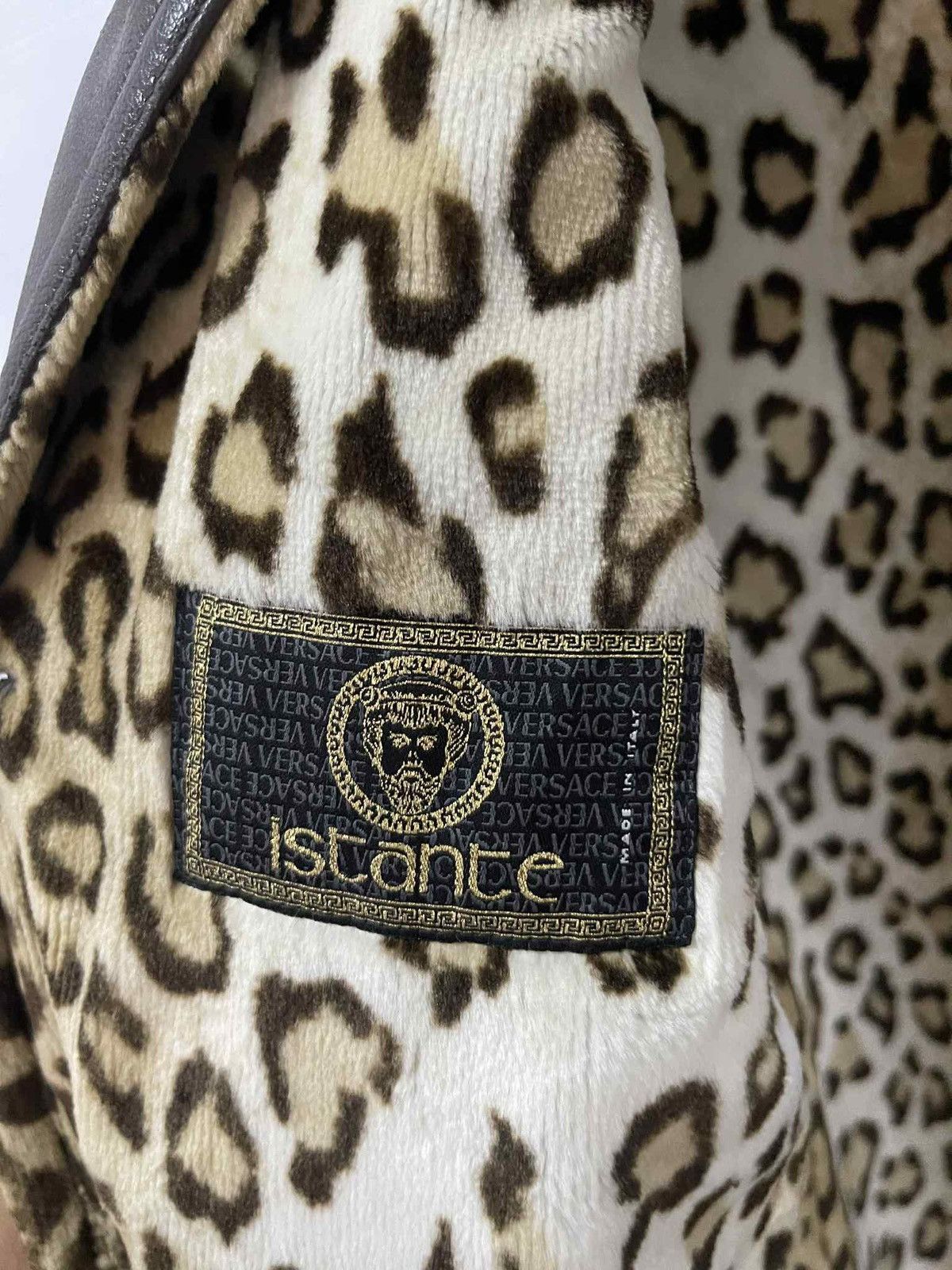 Versace AW 1996 ISTANTE FOR VERSACE LEATHER LEOPARD LONG JACKET Size S / US 4 / IT 40 - 10 Thumbnail