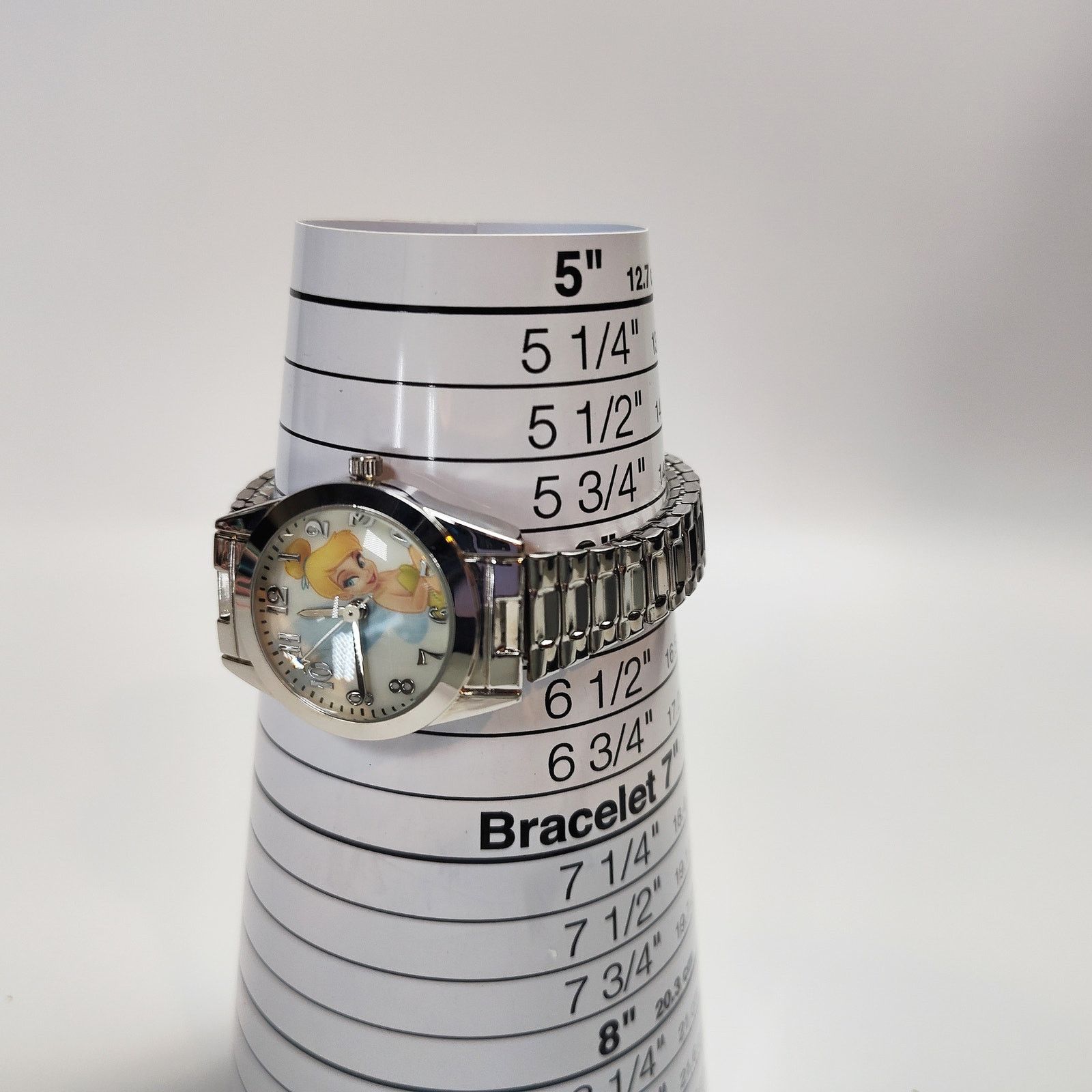 Disney Disney Tinker Bell Large Face Silver Tone Bracelet Watch Size ONE SIZE - 5 Thumbnail