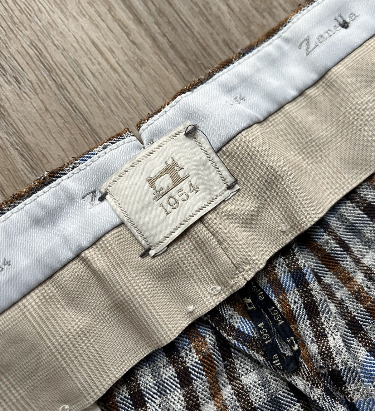 Zanella Zanella Checked Dress Trousers Chino Pants Size US 36 / EU 52 - 4 Thumbnail