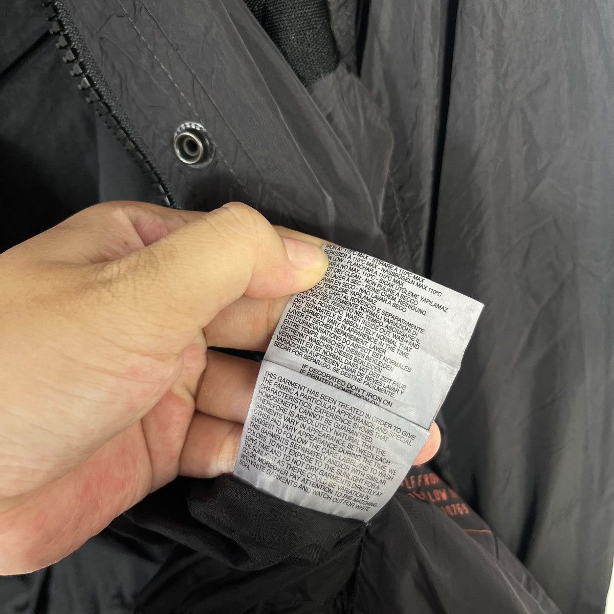 Diesel Diesel Technical Nylon Bomber Jacket Black Strap Panel ZipUp Size US S / EU 44-46 / 1 - 8 Thumbnail