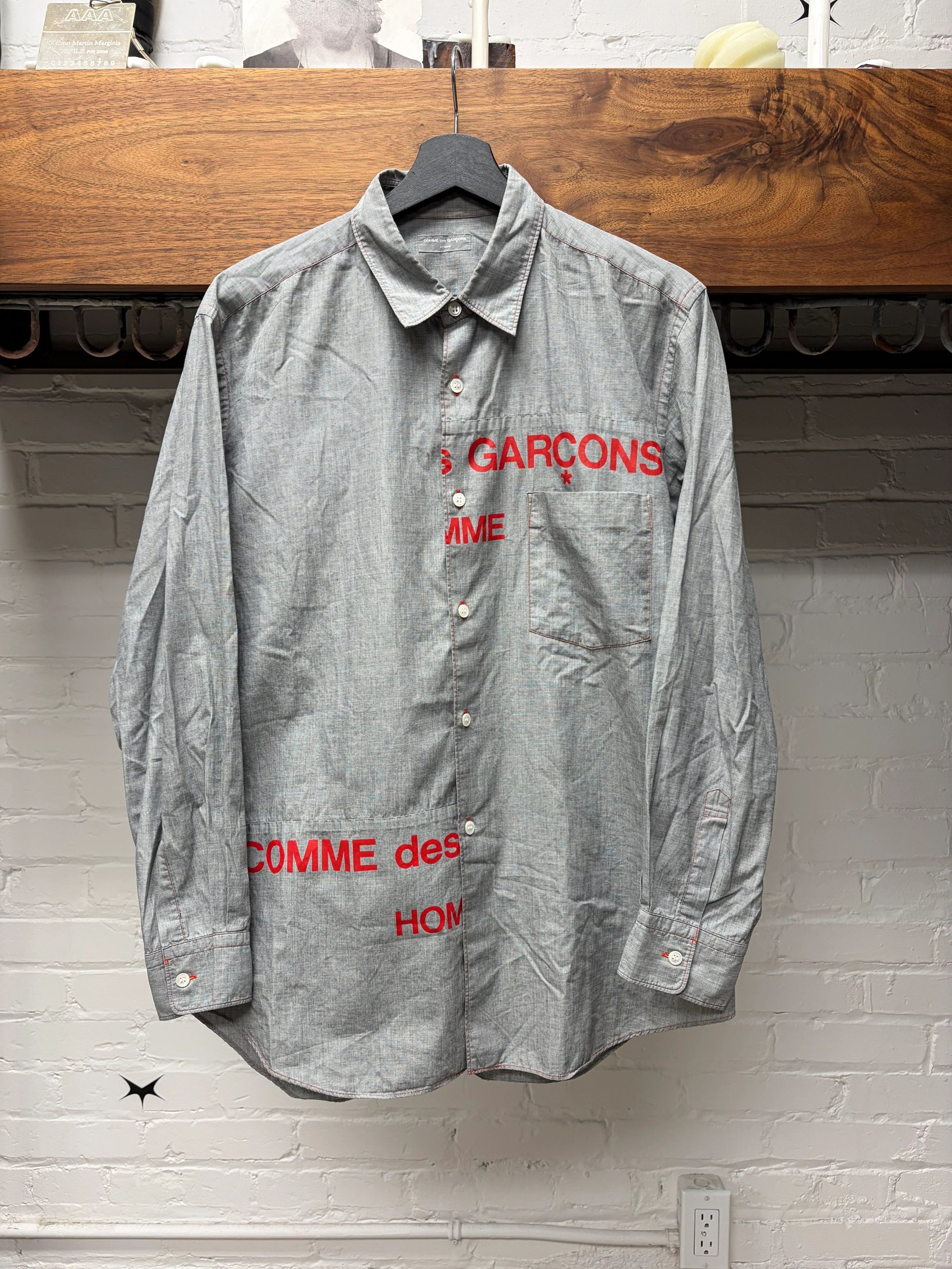 Comme Des Garcons Split Logo Long Sleeve | Grailed
